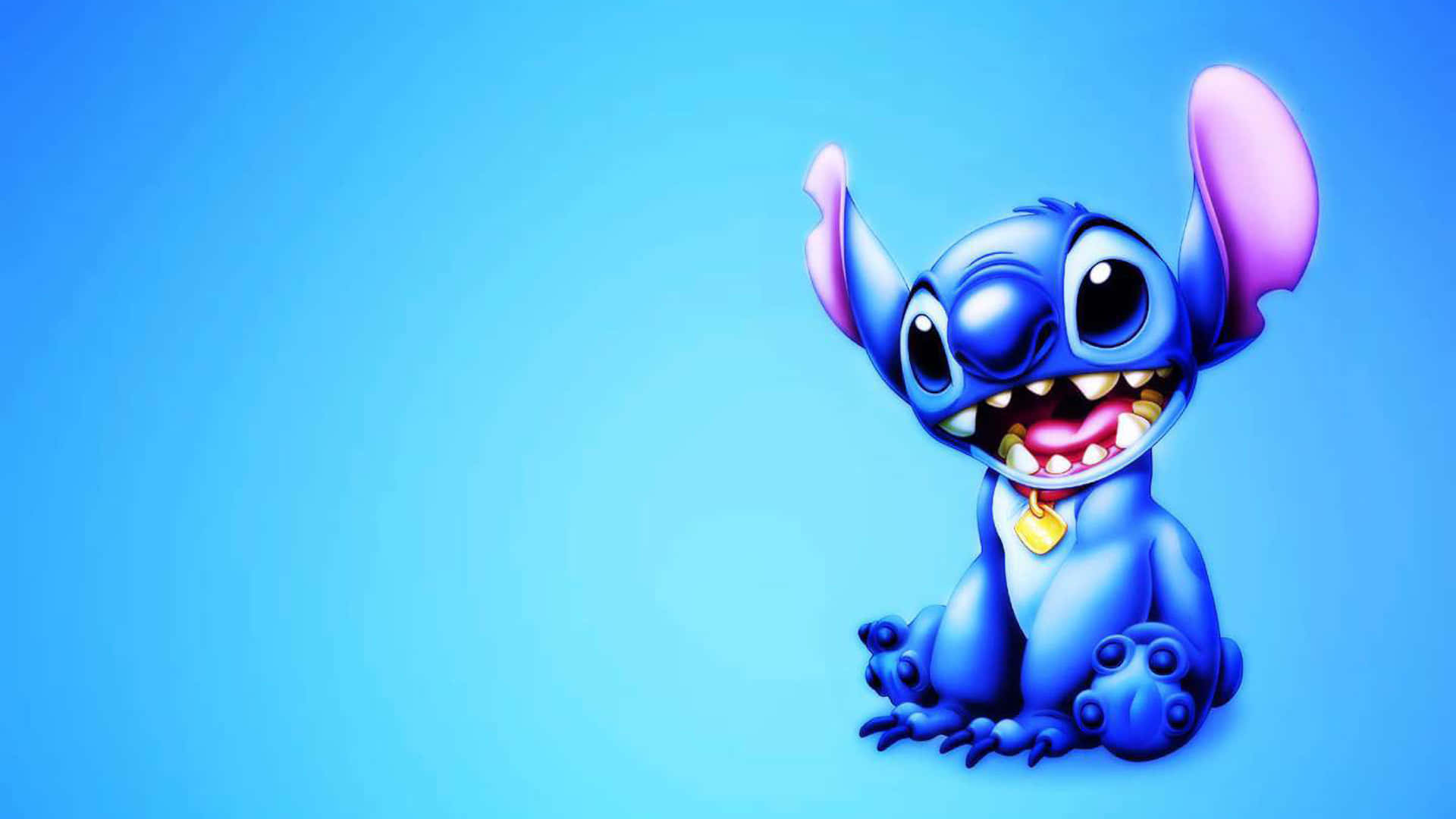 พื้นหลังสีฟ้าคราม Stitch วอลเปเปอร์