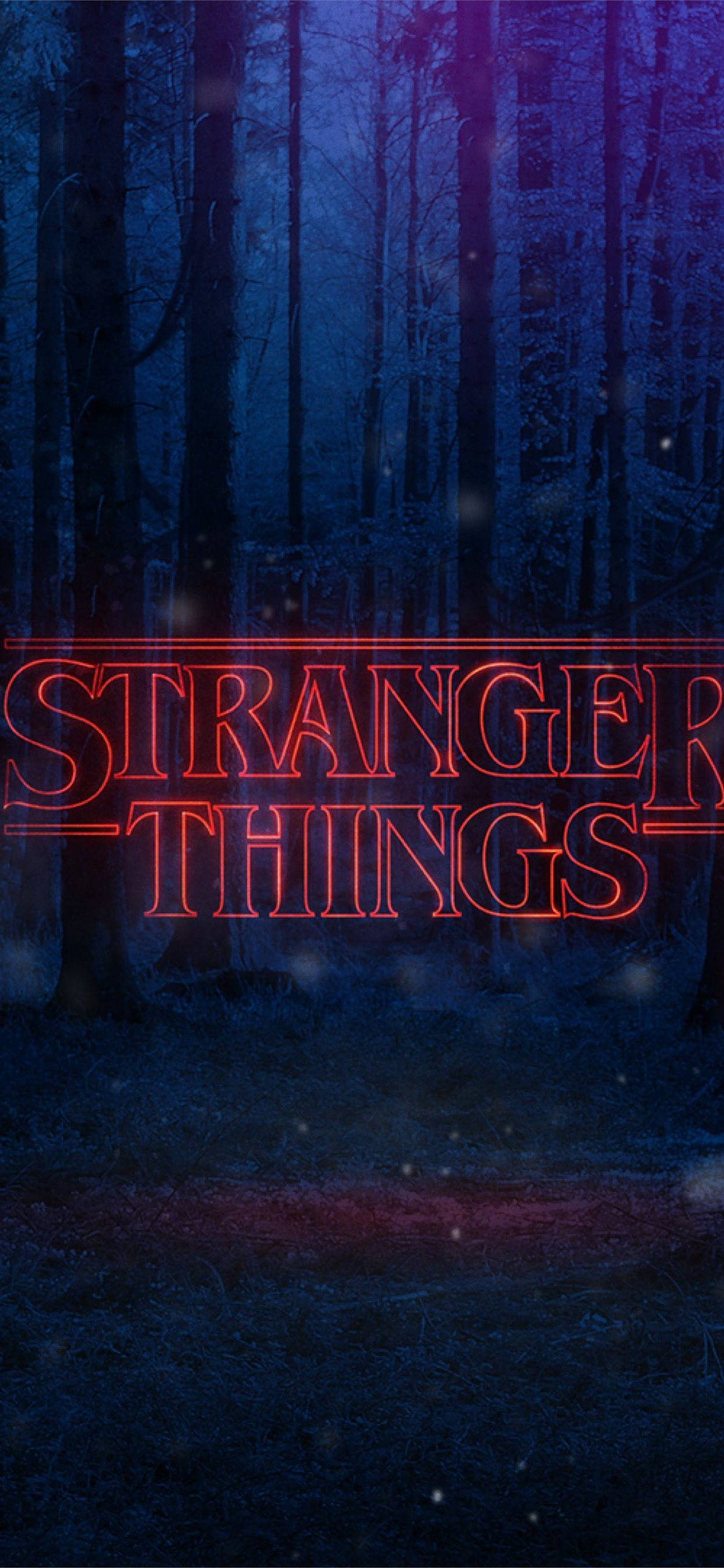 ภาพวิวสุนทรีย์ของป่า Stranger Things วอลเปเปอร์
