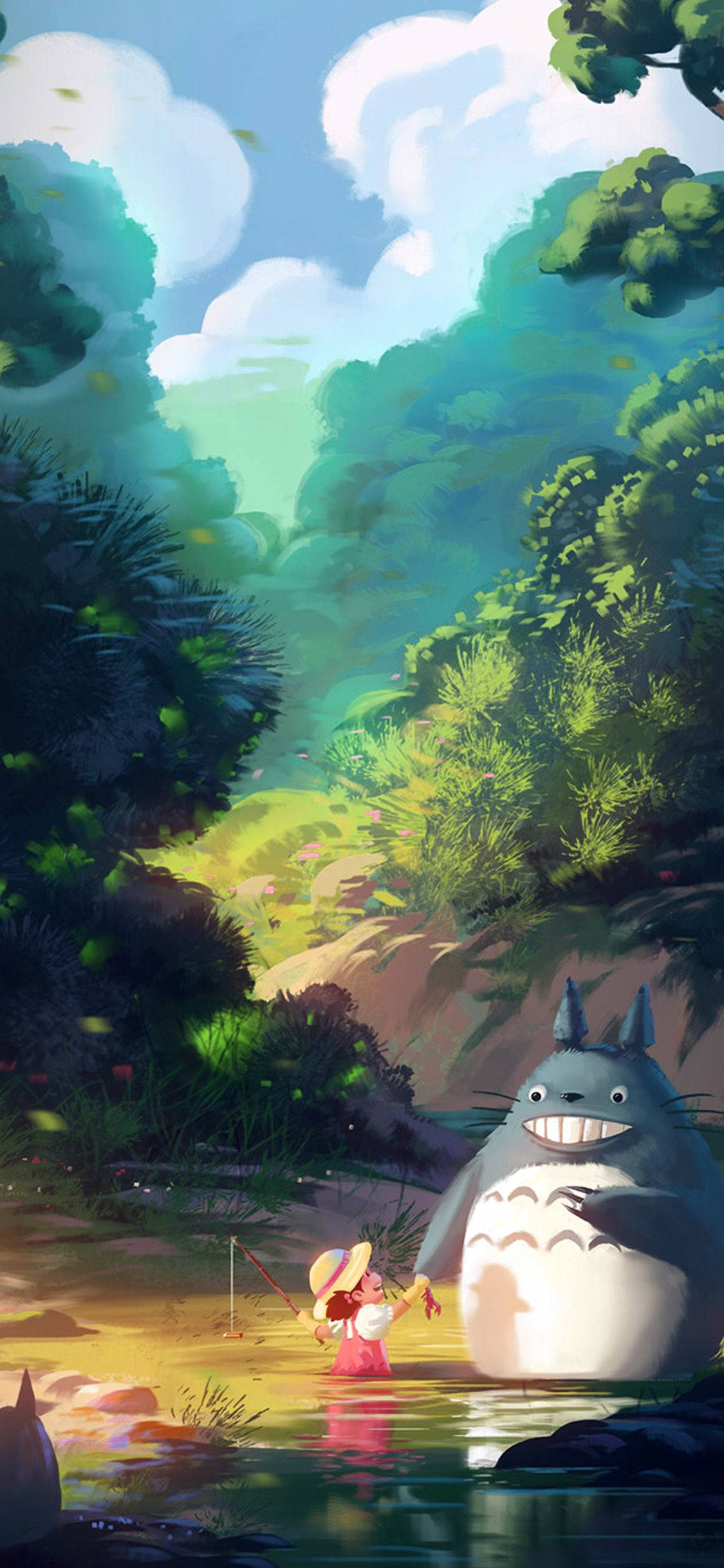 Studio Ghibli iPhone My Neighbor Totoro วอลเปเปอร์