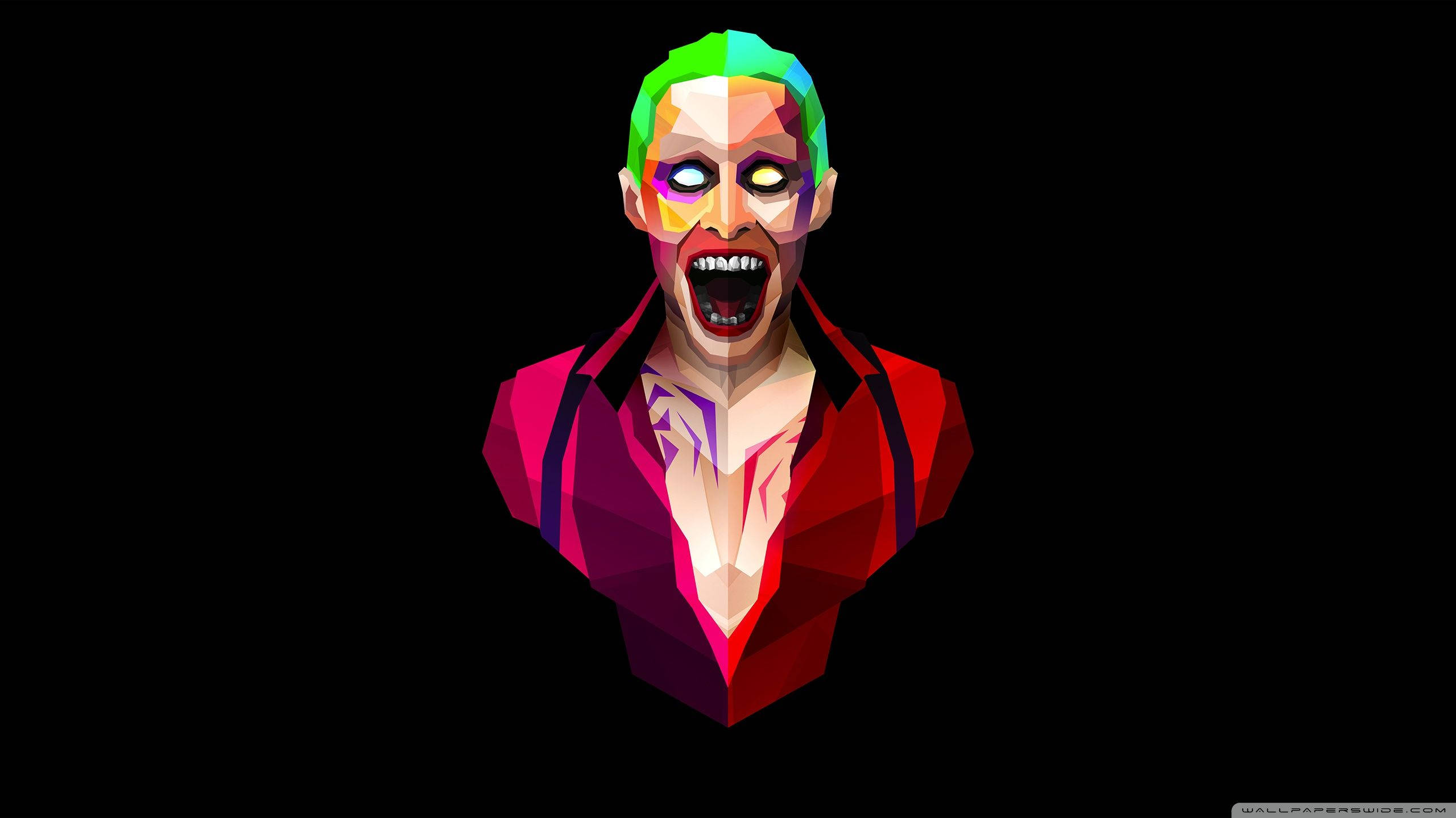 โจ๊กเกอร์ Suicide Squad แบบเรขาคณิต วอลเปเปอร์