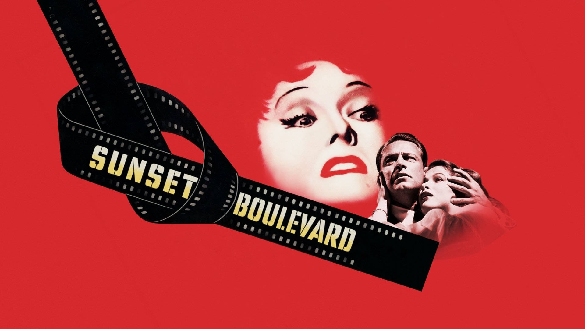 โปสเตอร์หนังวินเทจของ Sunset Boulevard วอลเปเปอร์