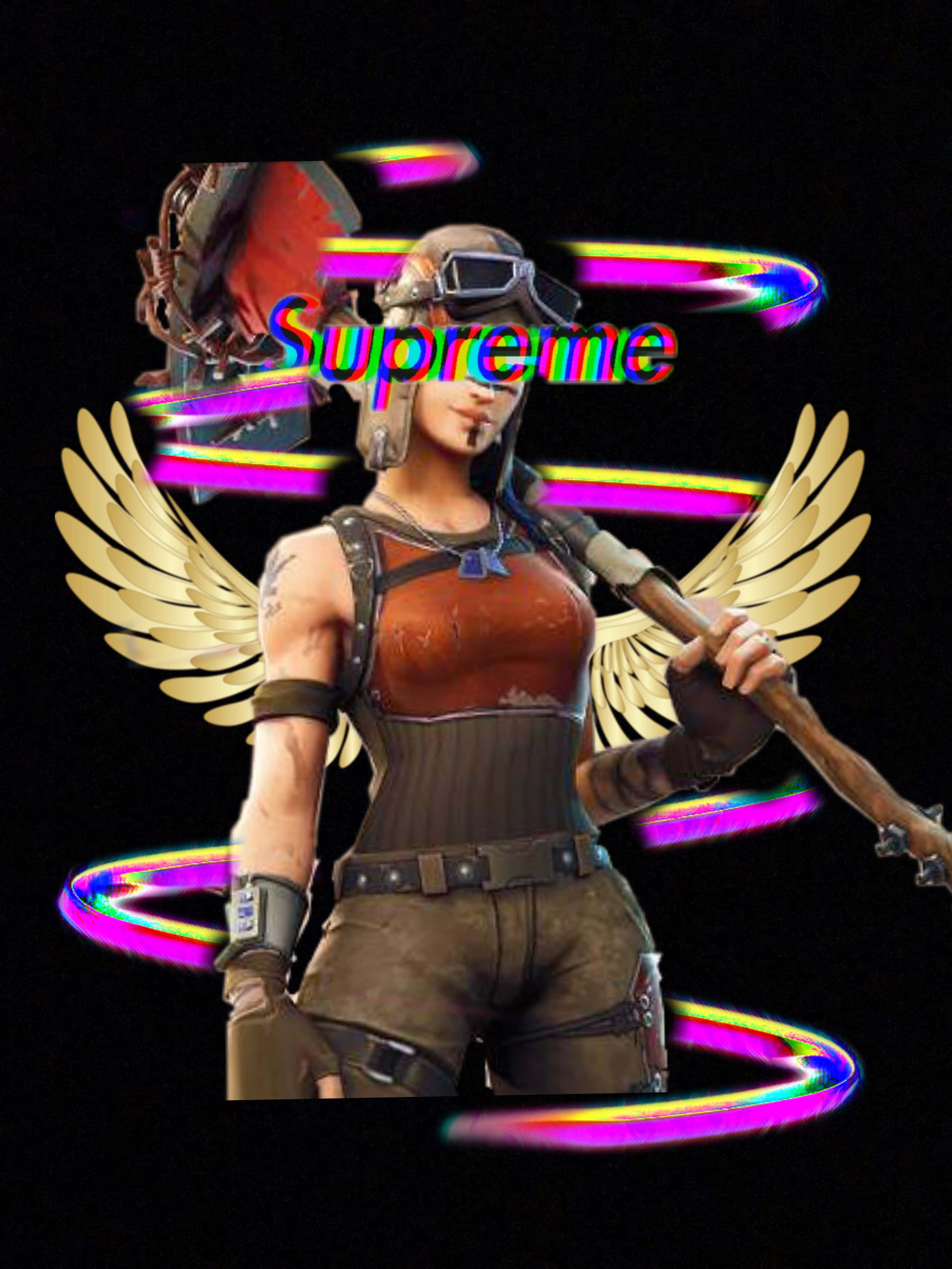 ปลดปล่อยจิตวิญญาณนักรบของคุณด้วย Supreme Fortnite วอลเปเปอร์