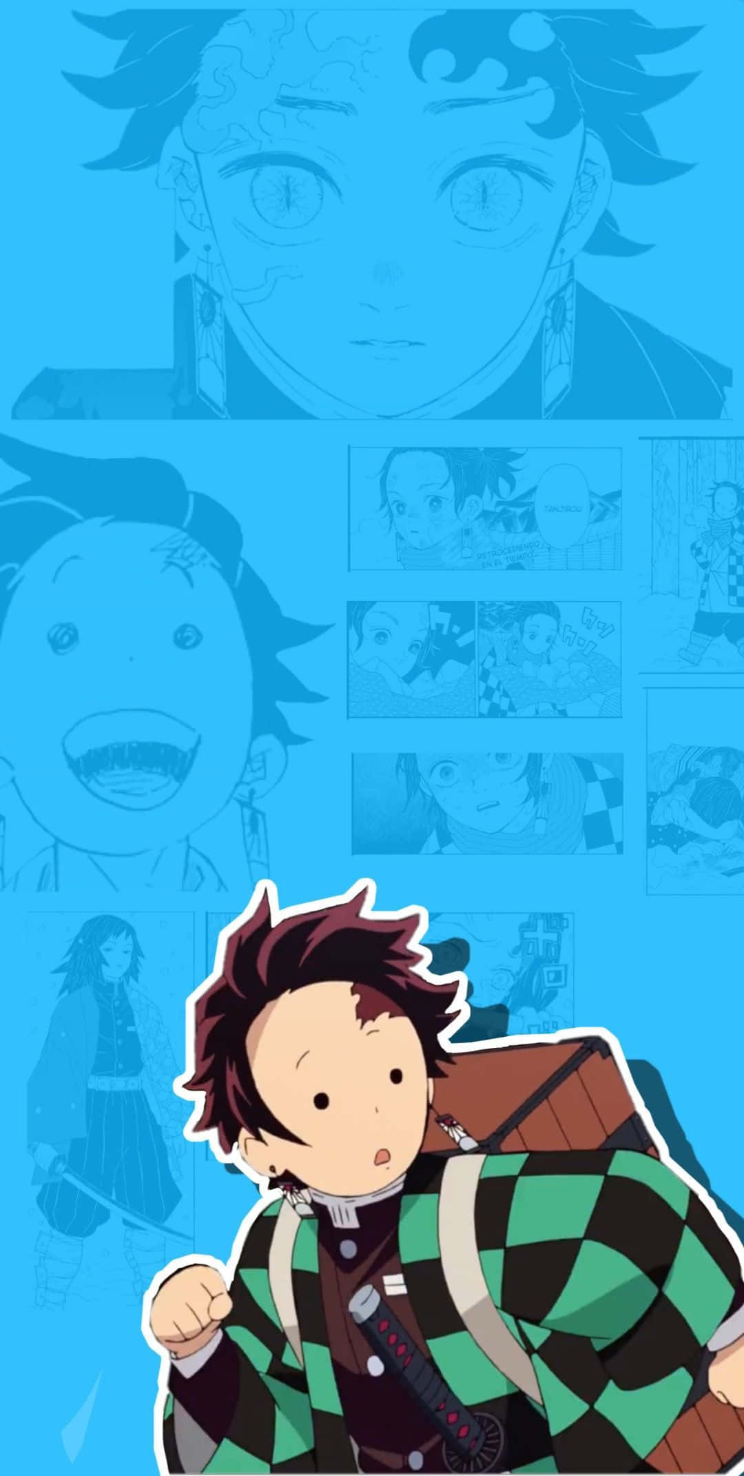 Tanjiro Kamado คิวท์ อาร์ตกราฟิก Demon Slayer วอลเปเปอร์