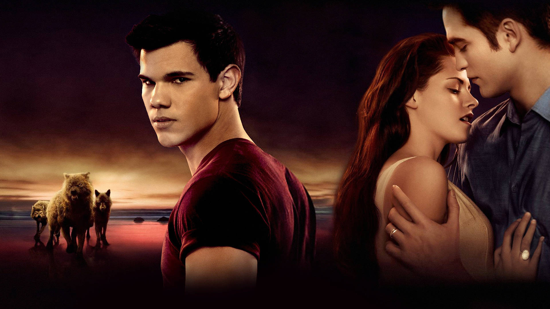 The Twilight Saga Jacob Bella Edward วอลเปเปอร์