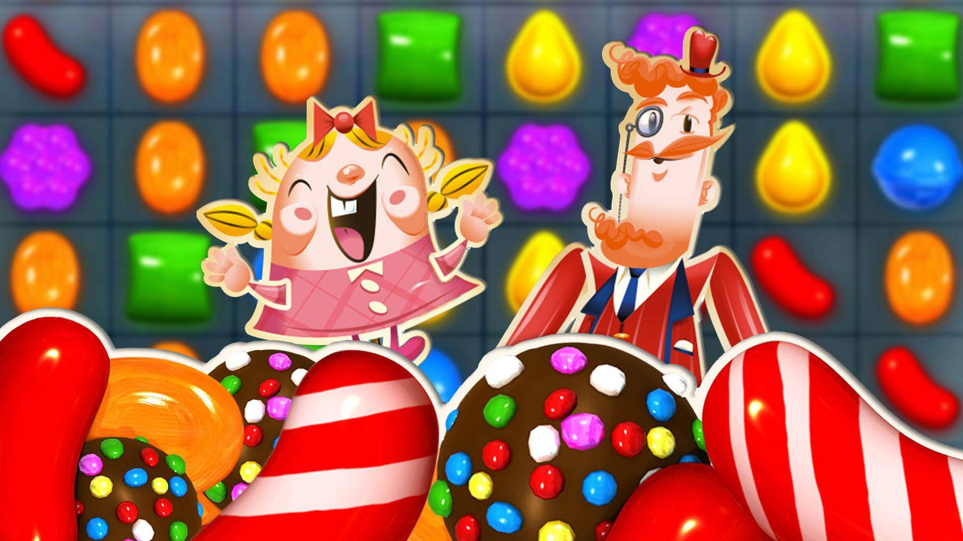 Tiffi และ Mr. Toffee ใน Candy Crush Saga วอลเปเปอร์