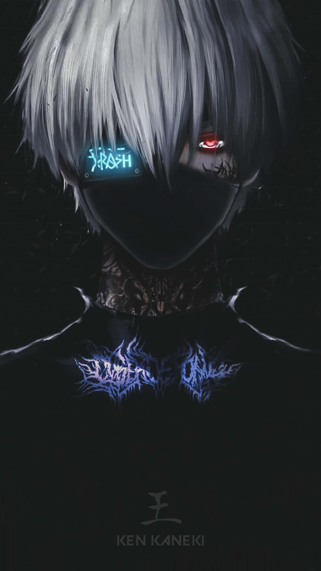 ภาพอนิเมะ Tokyo Ghoul เคน คาเนกิ สีดำ วอลเปเปอร์