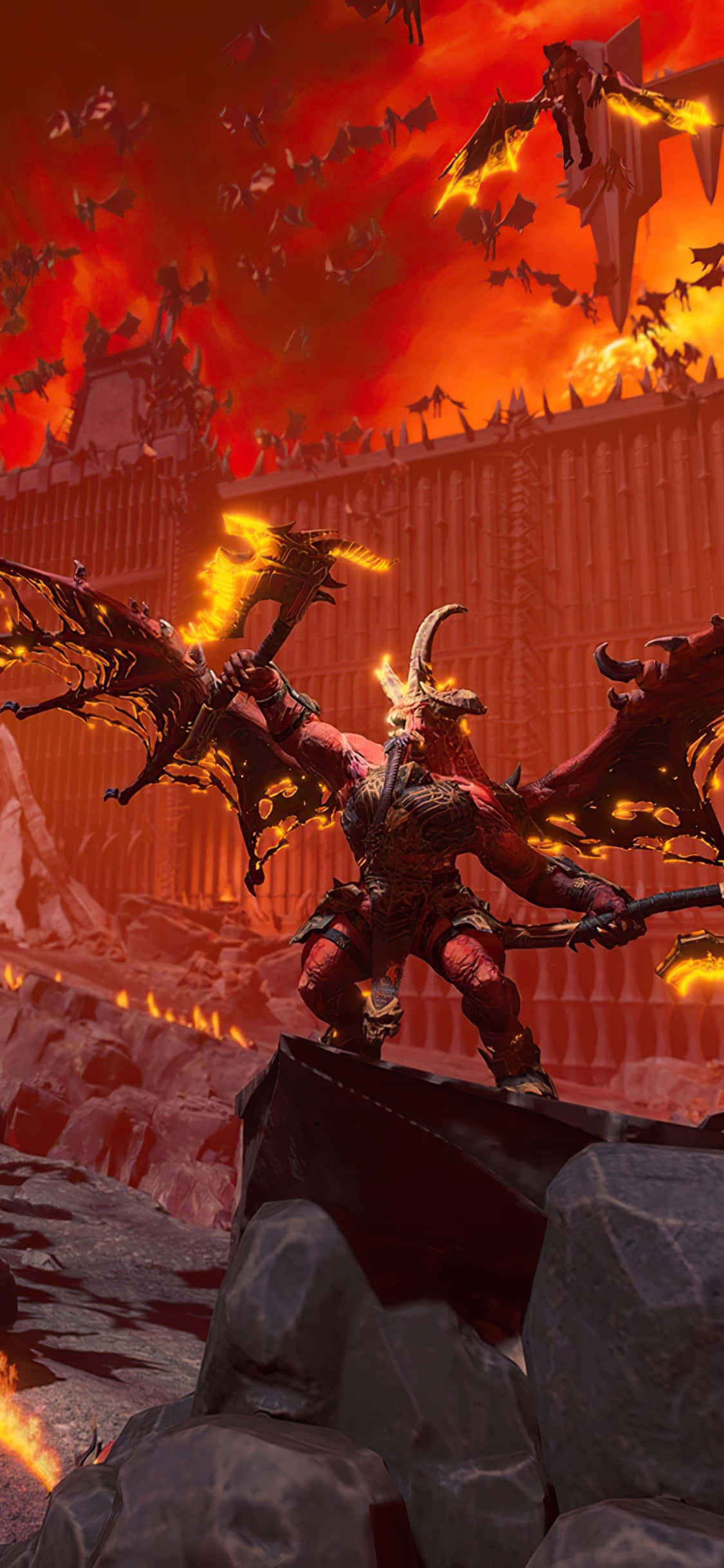 เตรียมพร้อมทำศึกกับ Total Warhammer บน iPhone X ของคุณ วอลเปเปอร์