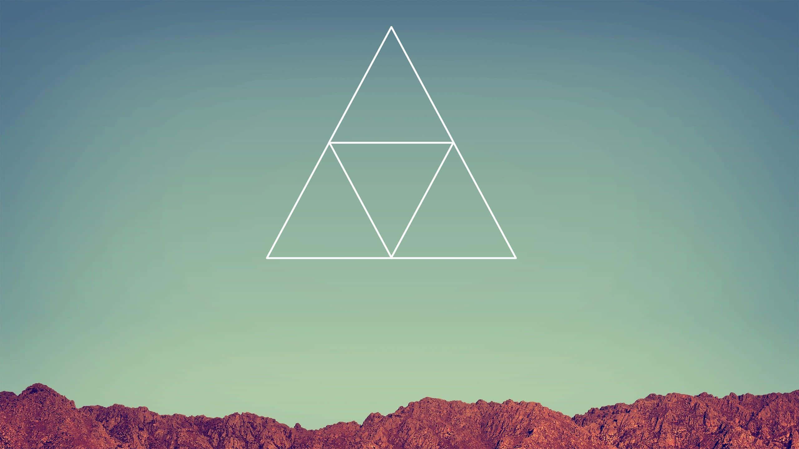 สามเหลี่ยมสวยงามวอลเปเปอร์แล็ปท็อปสไตล์ Tumblr วอลเปเปอร์