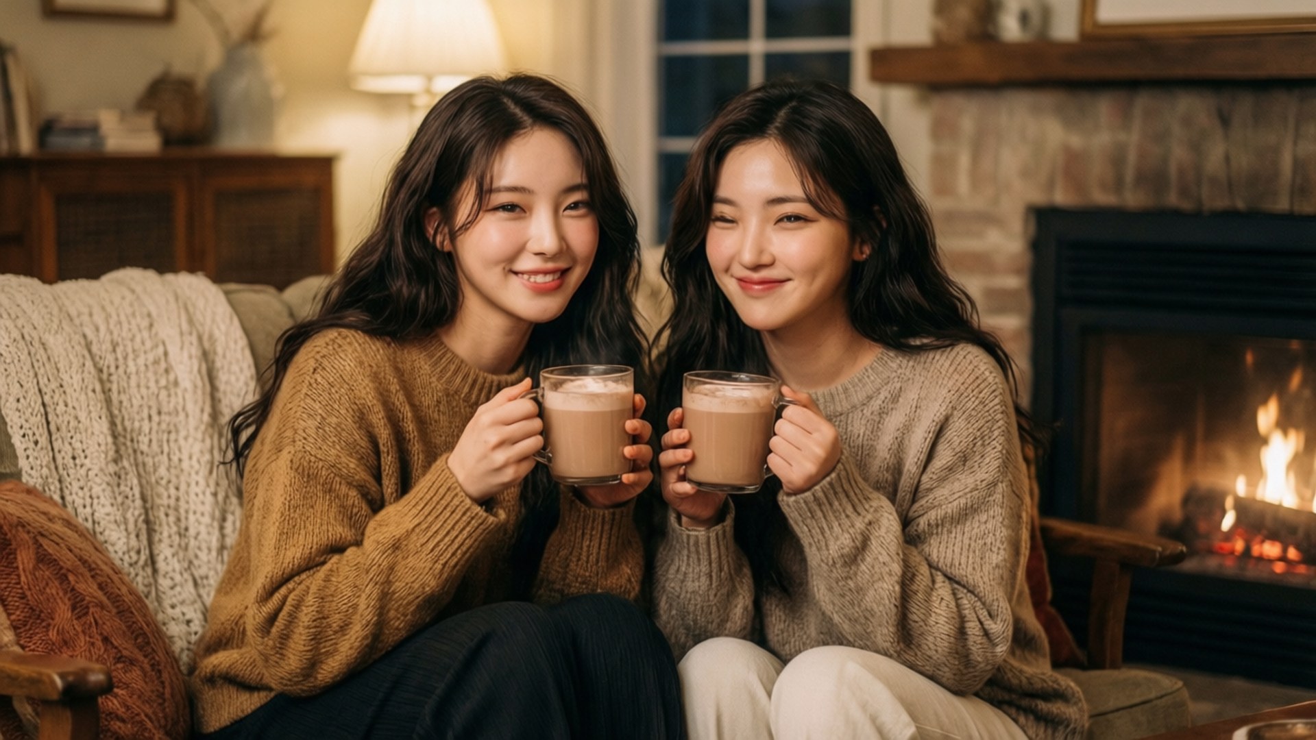 TWICE cozy ค่ำคืนฤดูหนาว วอลเปเปอร์