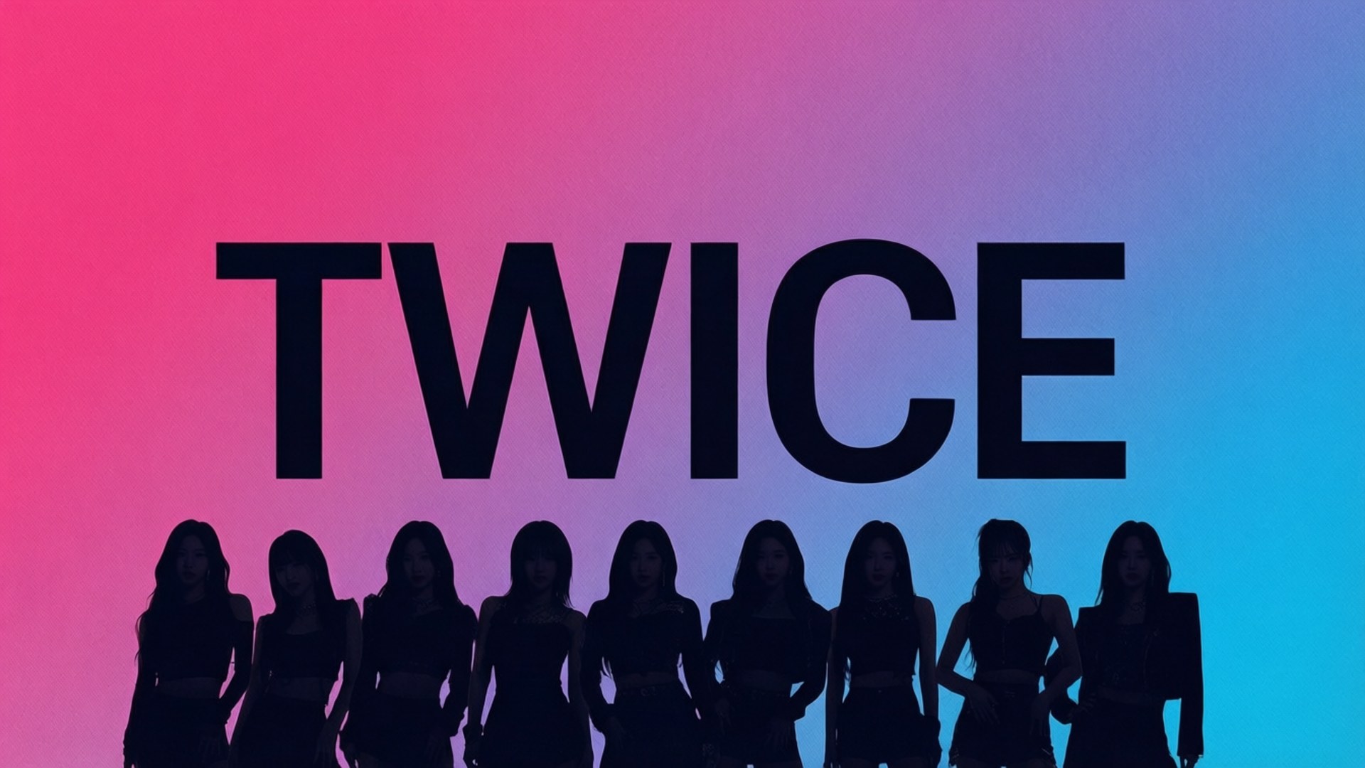 TWICE ตัวหนาพร้อมตัวอักษร วอลเปเปอร์