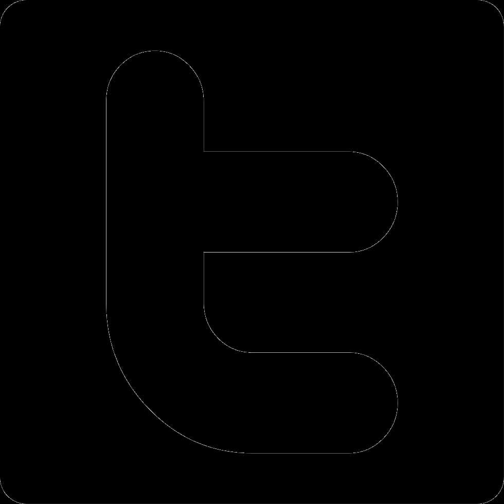 โลโก้ Twitter เงาสีดำ วอลเปเปอร์