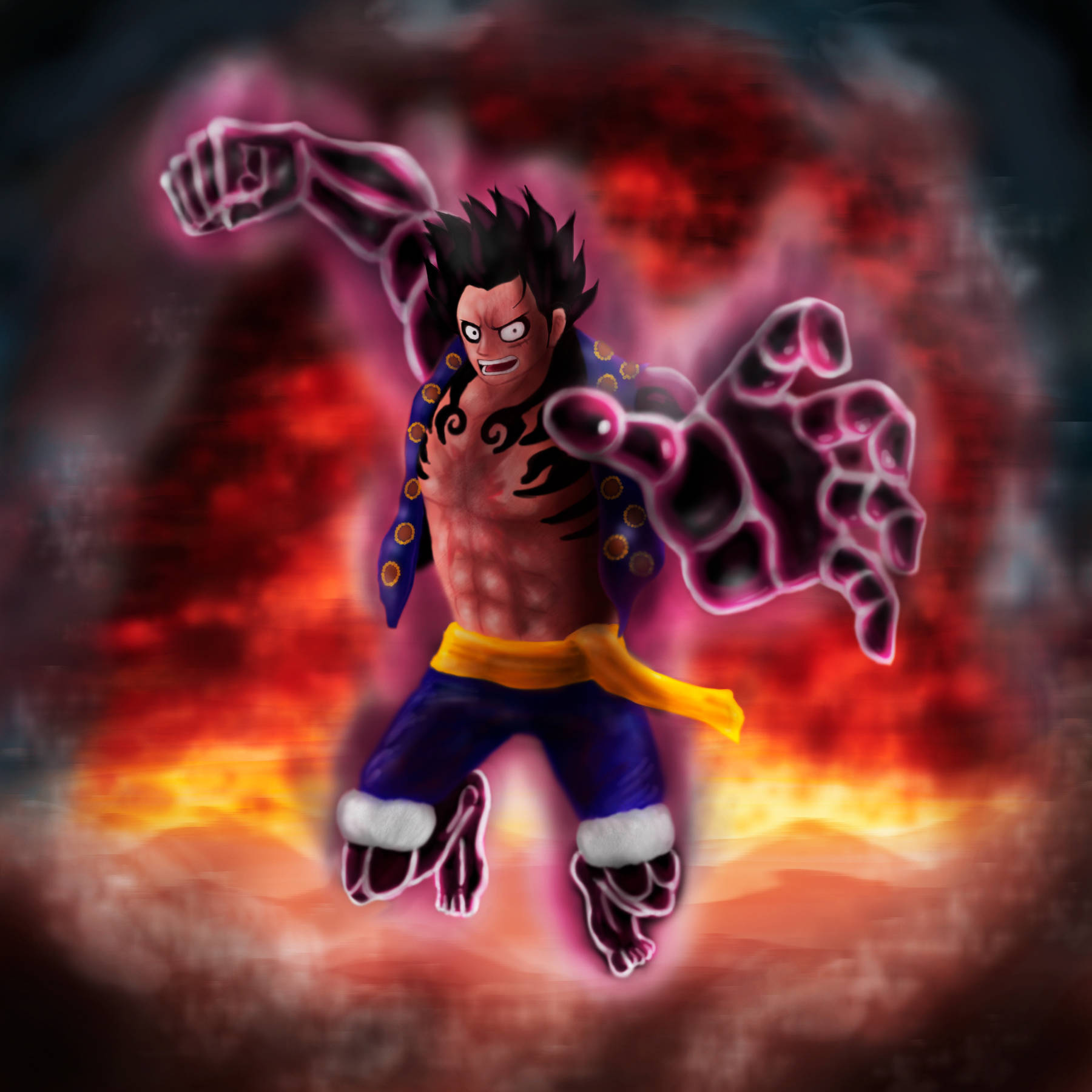 ลuffy Gear 4 สายตาเดือด วอลเปเปอร์