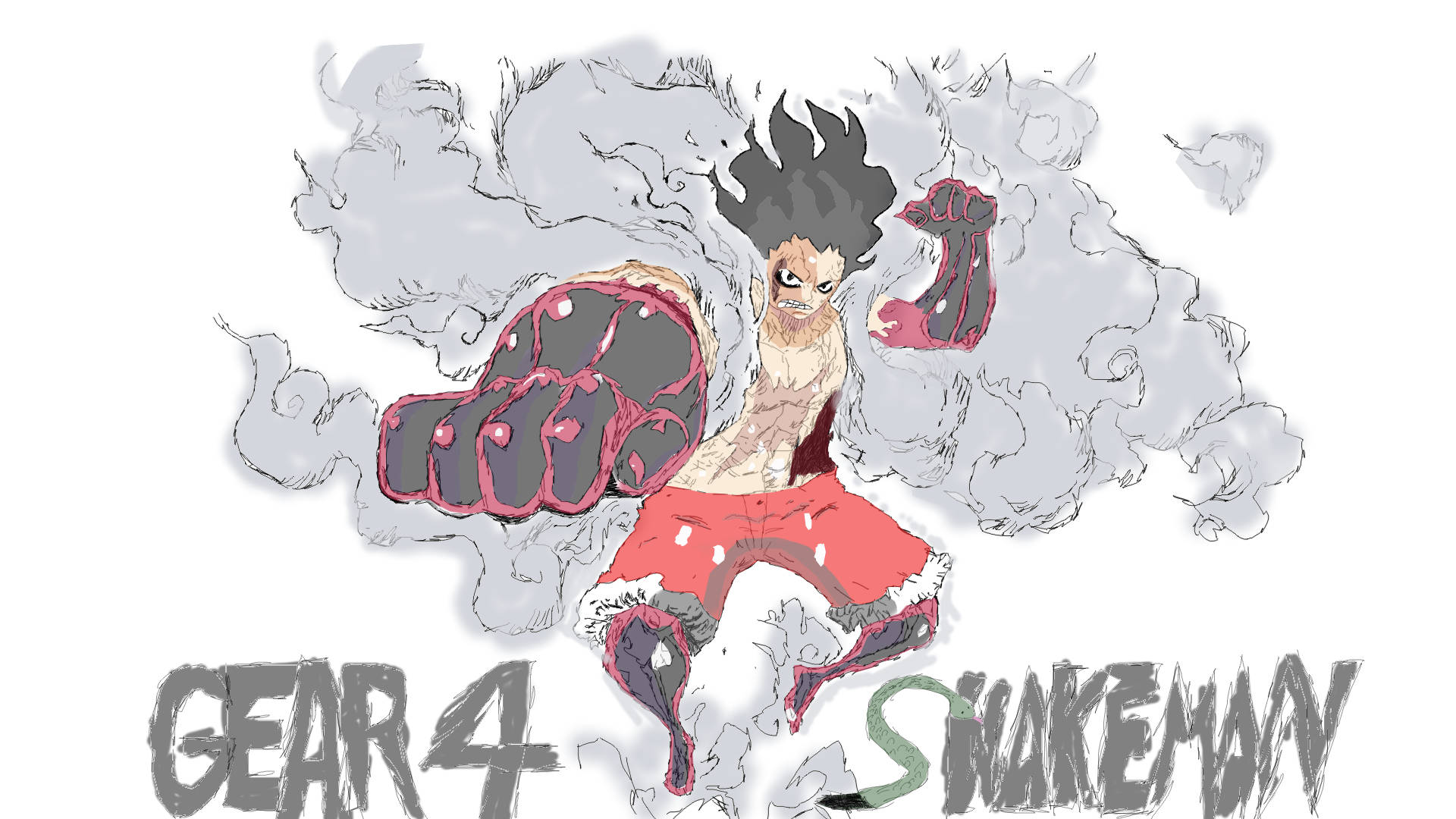 ลuffy Gear 4 Snakeman วอลเปเปอร์