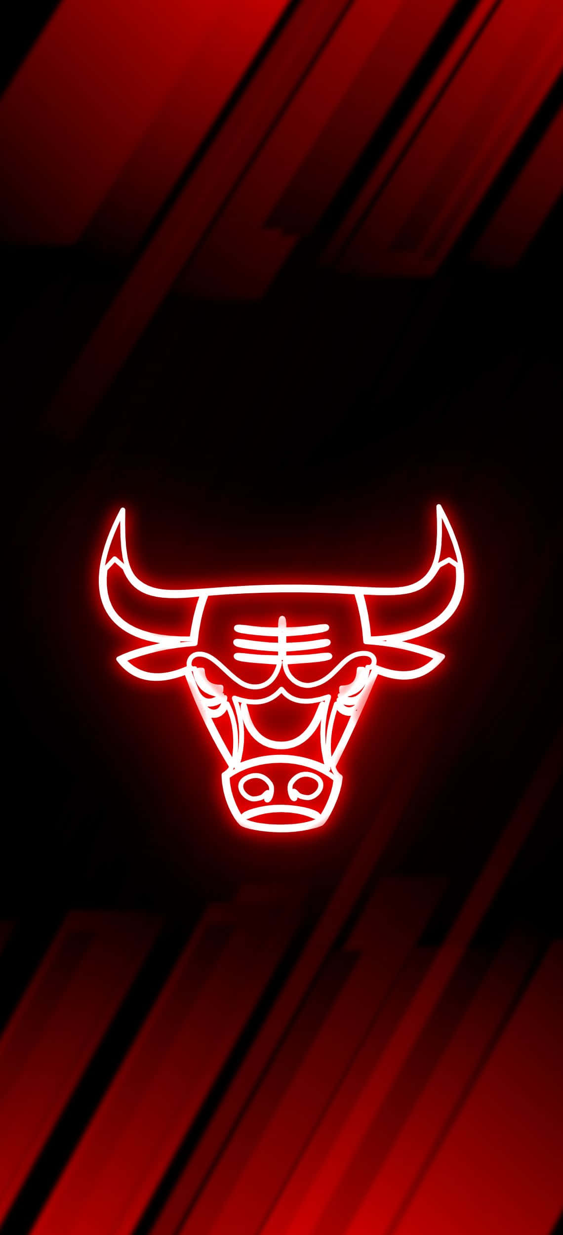 โลโก้ชิคาโก บulls บนพื้นหลังสีแดง วอลเปเปอร์