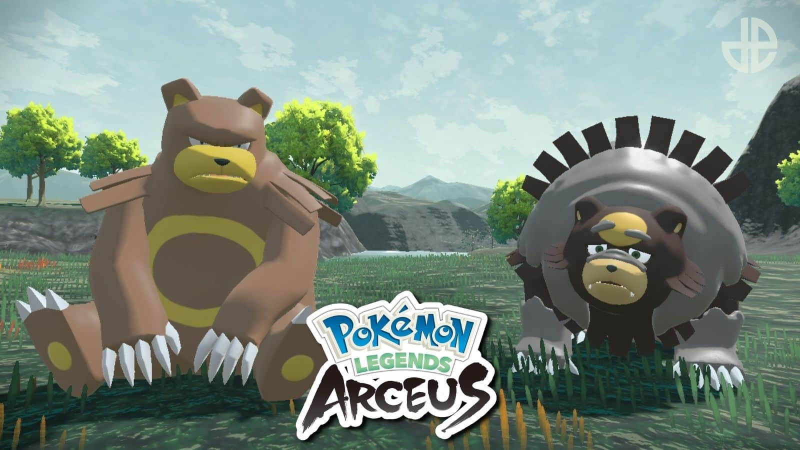 ภาพประกอบ Ursaring และ Ursaluna จากเกม Pokemon Legends: Arceus วอลเปเปอร์