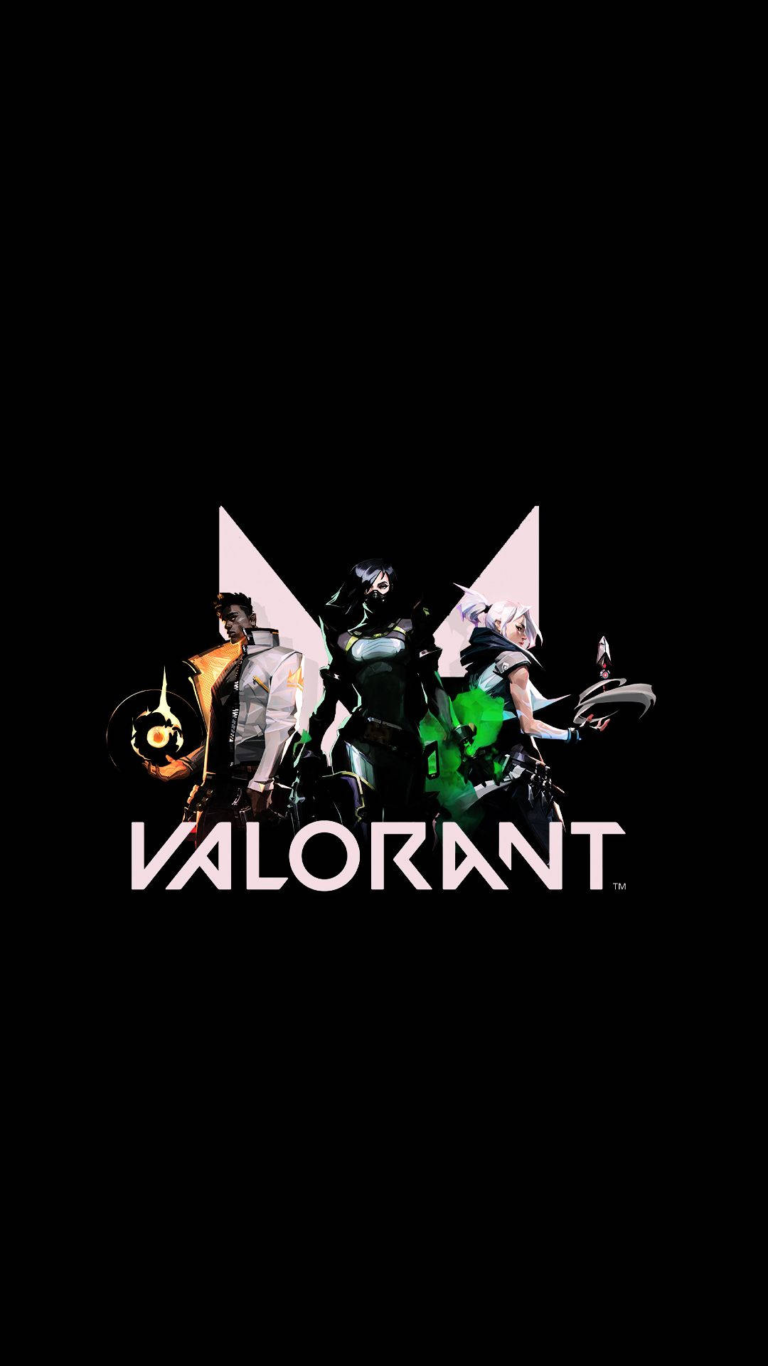 วอลเปเปอร์โลโก้ Valorant สำหรับมือถือ วอลเปเปอร์