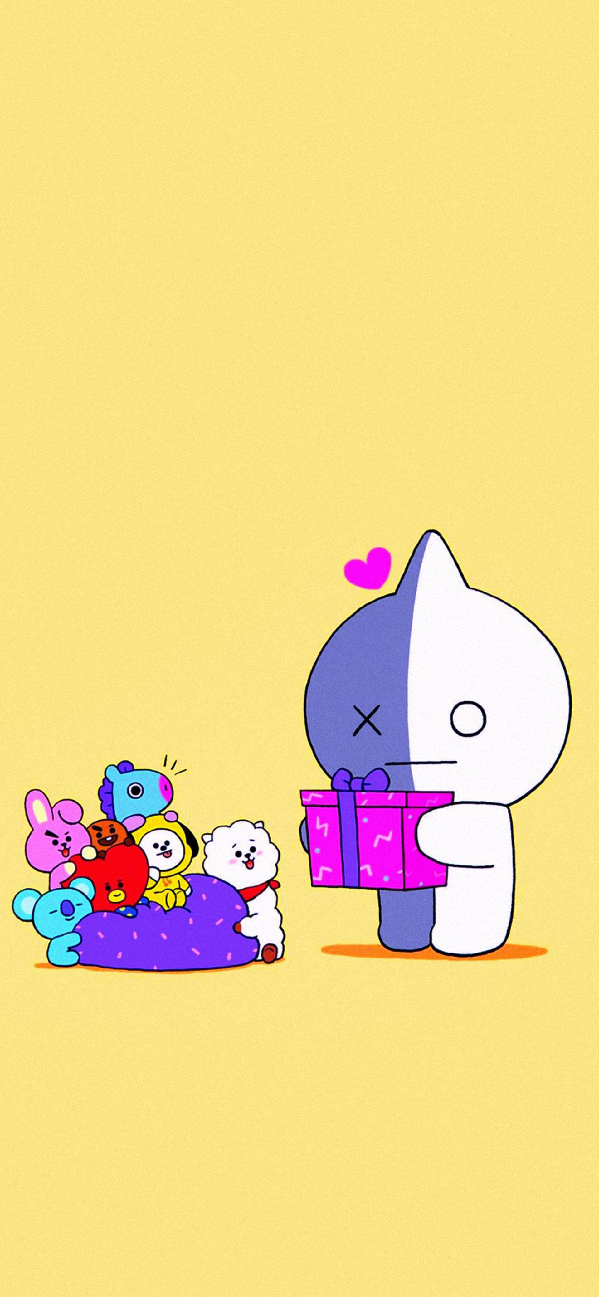 Van BT21 มอบของขวัญ วอลเปเปอร์