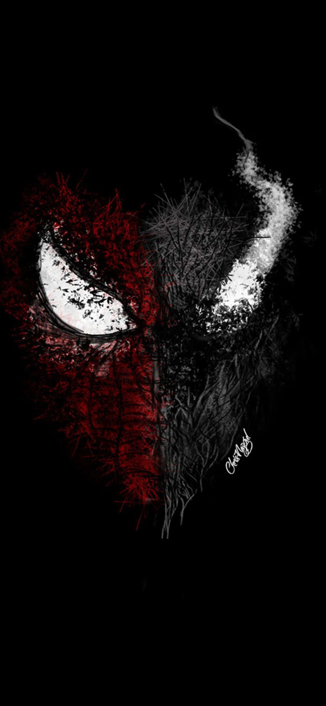 นามธรรมครึ่ง Venom และสไปเดอร์แมน วอลเปเปอร์