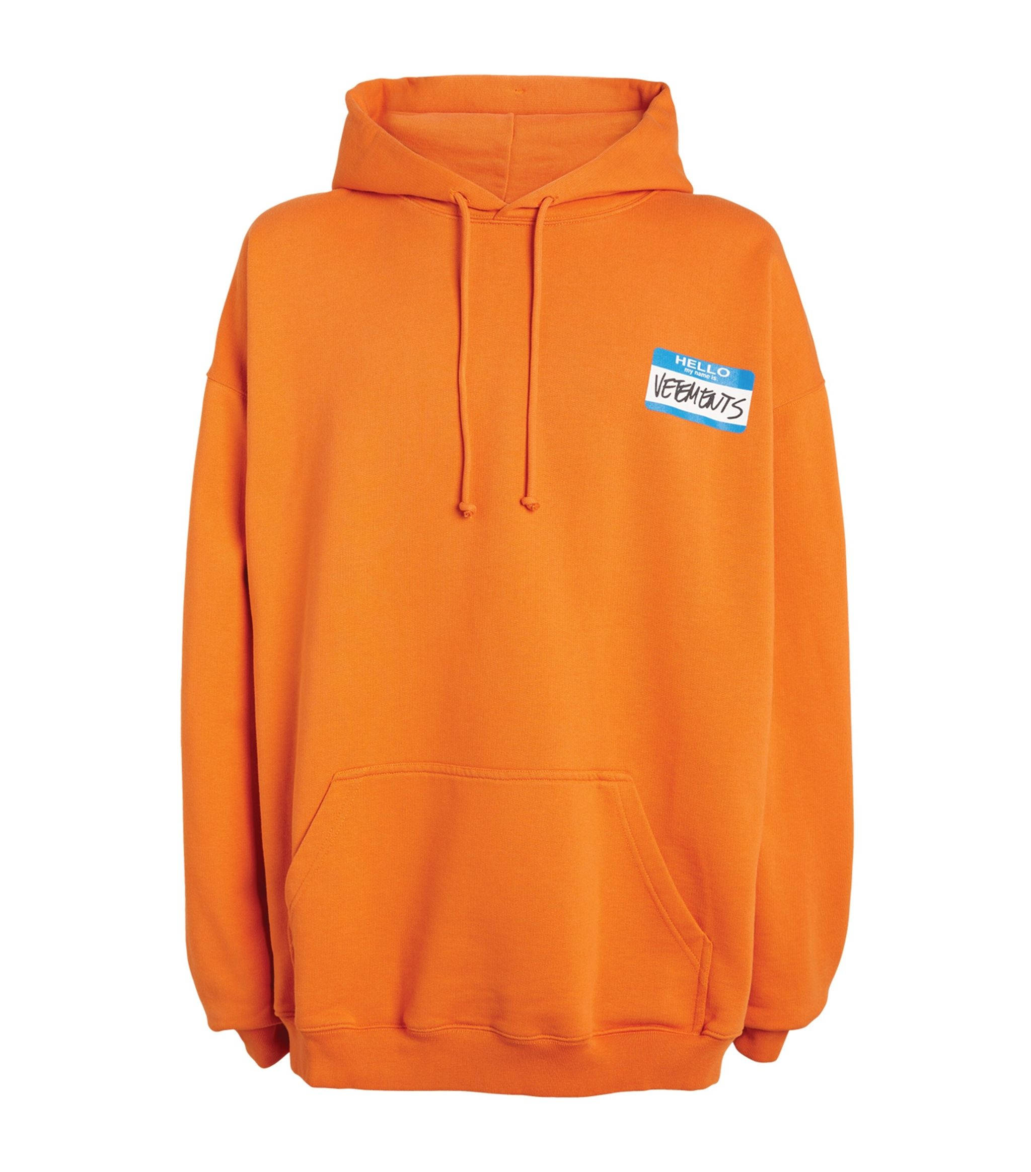 เสื้อฮู้ด Vetements สีส้ม วอลเปเปอร์