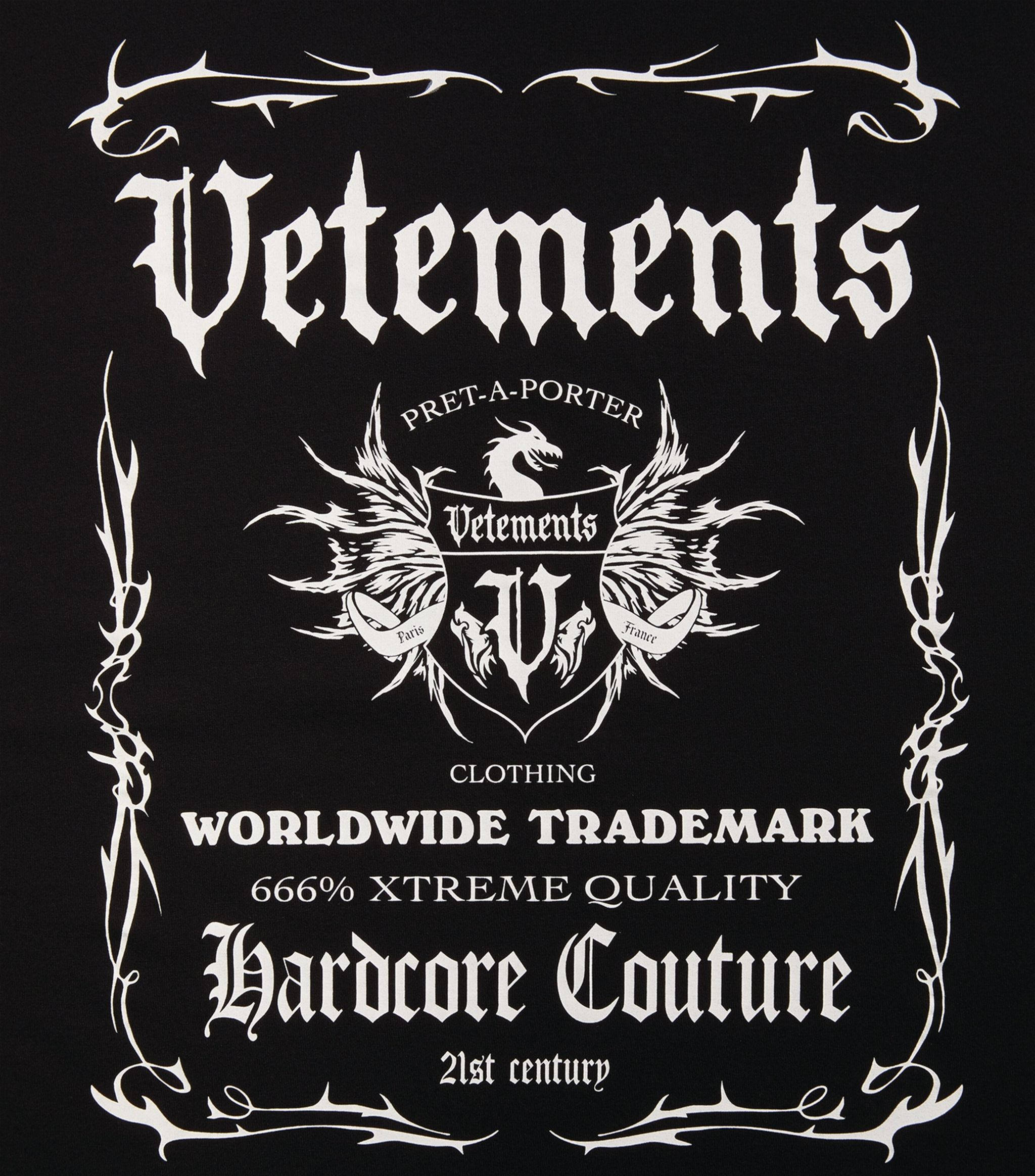 โลโก้ป้ายดำ Vetements วอลเปเปอร์