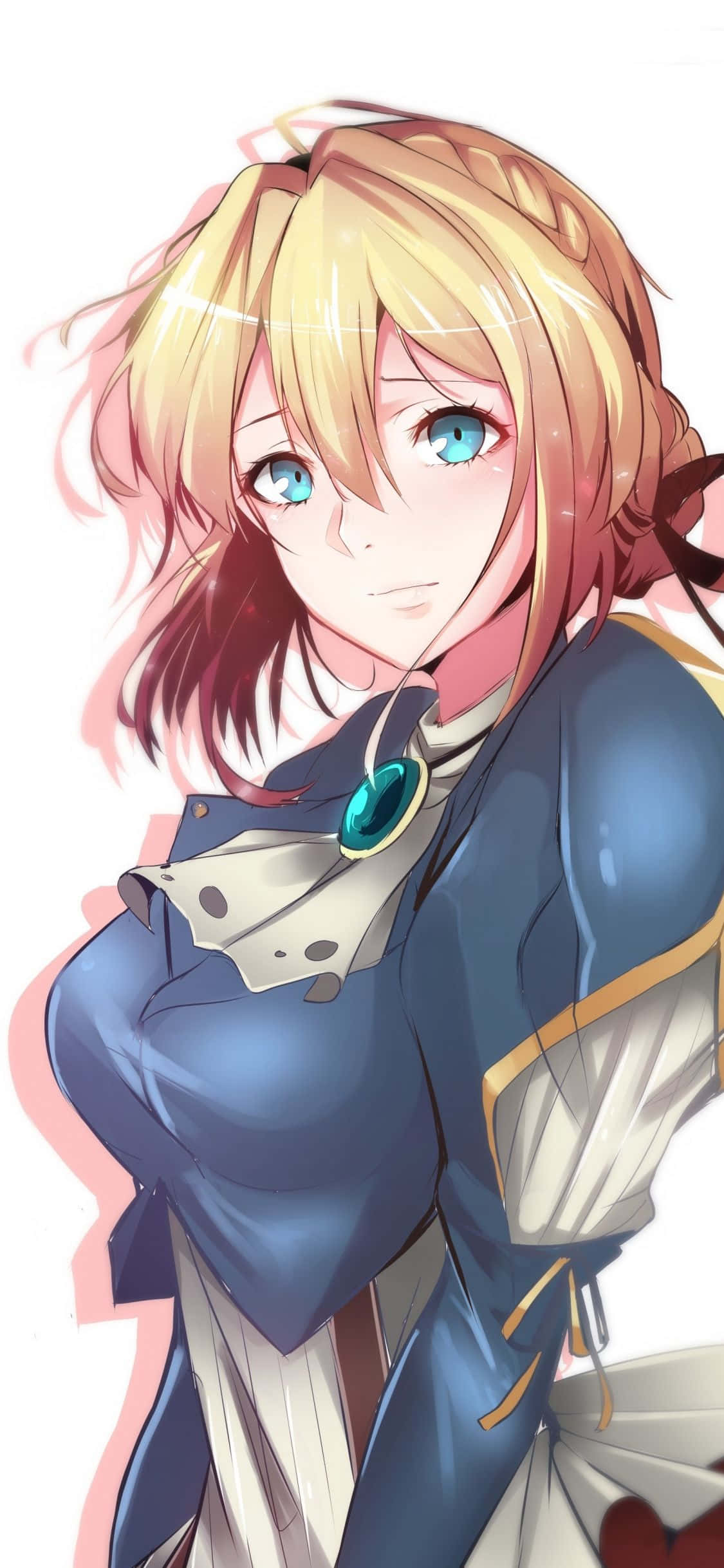 "บันทึกทุกช่วงเวลากับ Violet Evergarden iPhone" วอลเปเปอร์