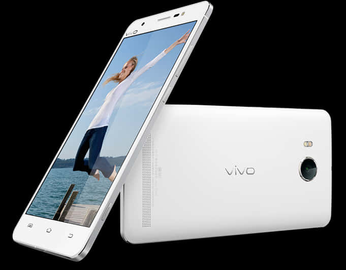 สมาร์ทโฟน Vivo มุมมองด้านหน้าและด้านหลัง วอลเปเปอร์