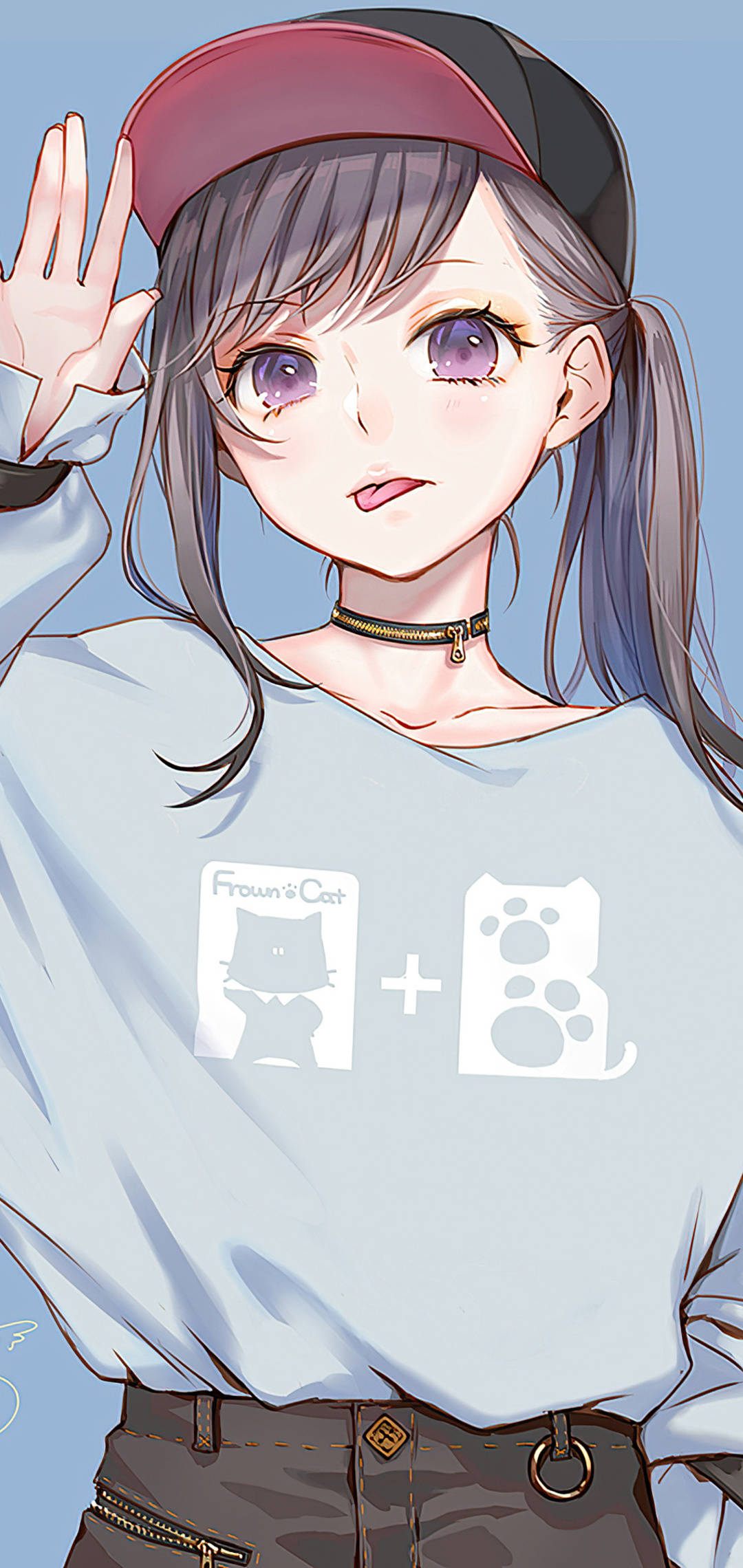 Vivo Y11 สาวอนิเมะน่ารัก วอลเปเปอร์