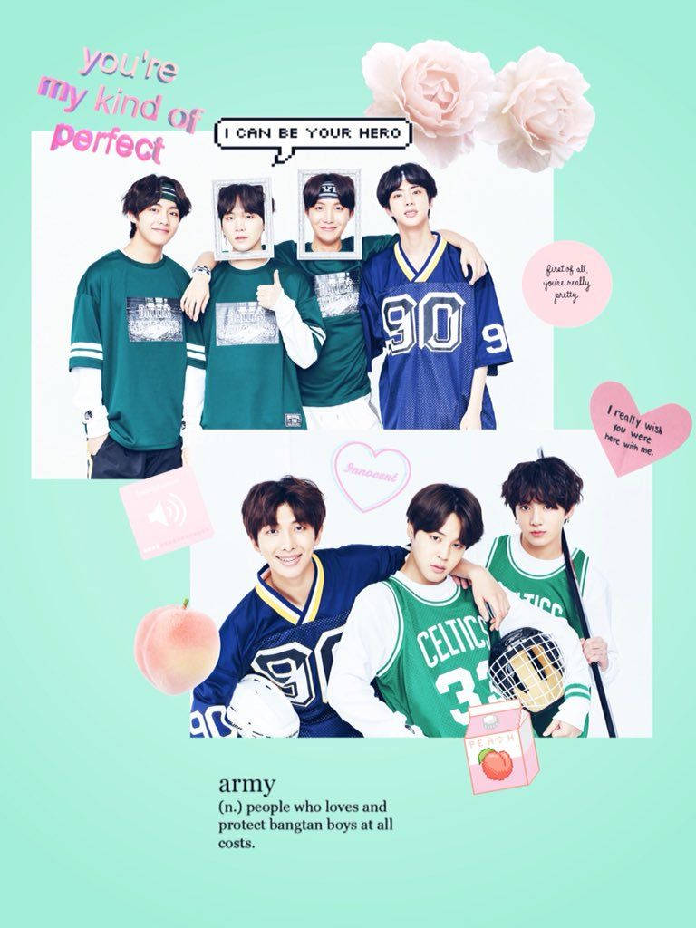 ภาพตัดปะสไตล์VSCOสวยๆของBTS วอลเปเปอร์