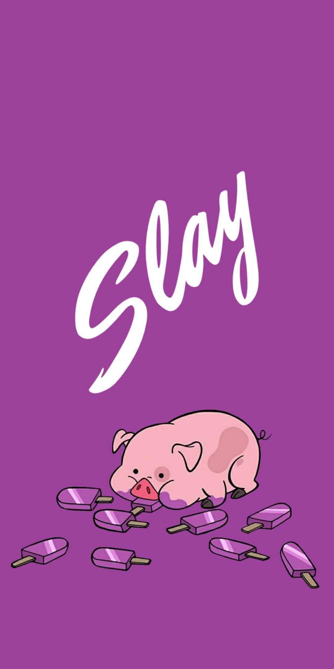 Waddles กำลังกินไอศกรีม วอลเปเปอร์