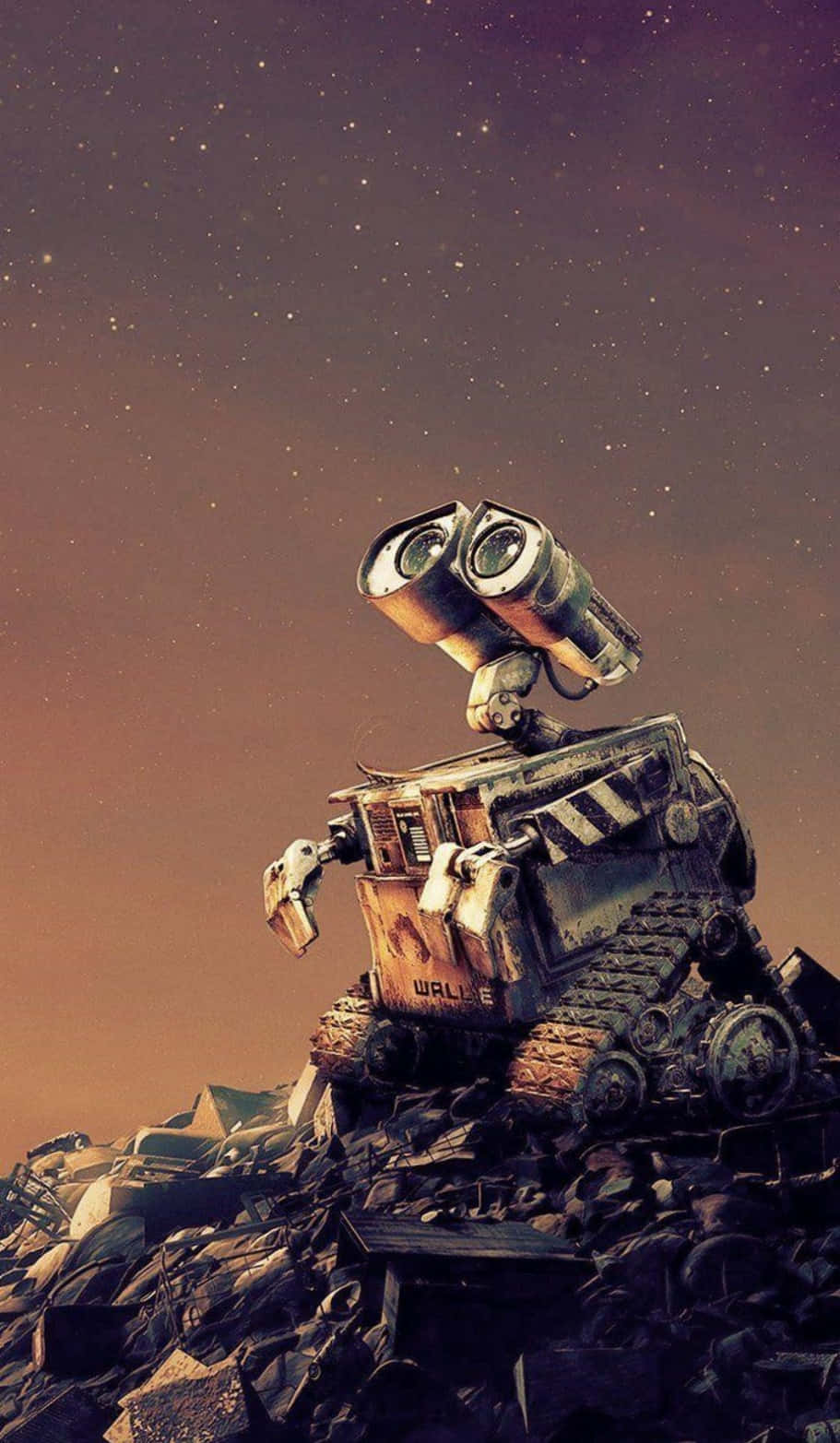 Wall E iPhone กองขยะภูเขา วอลเปเปอร์