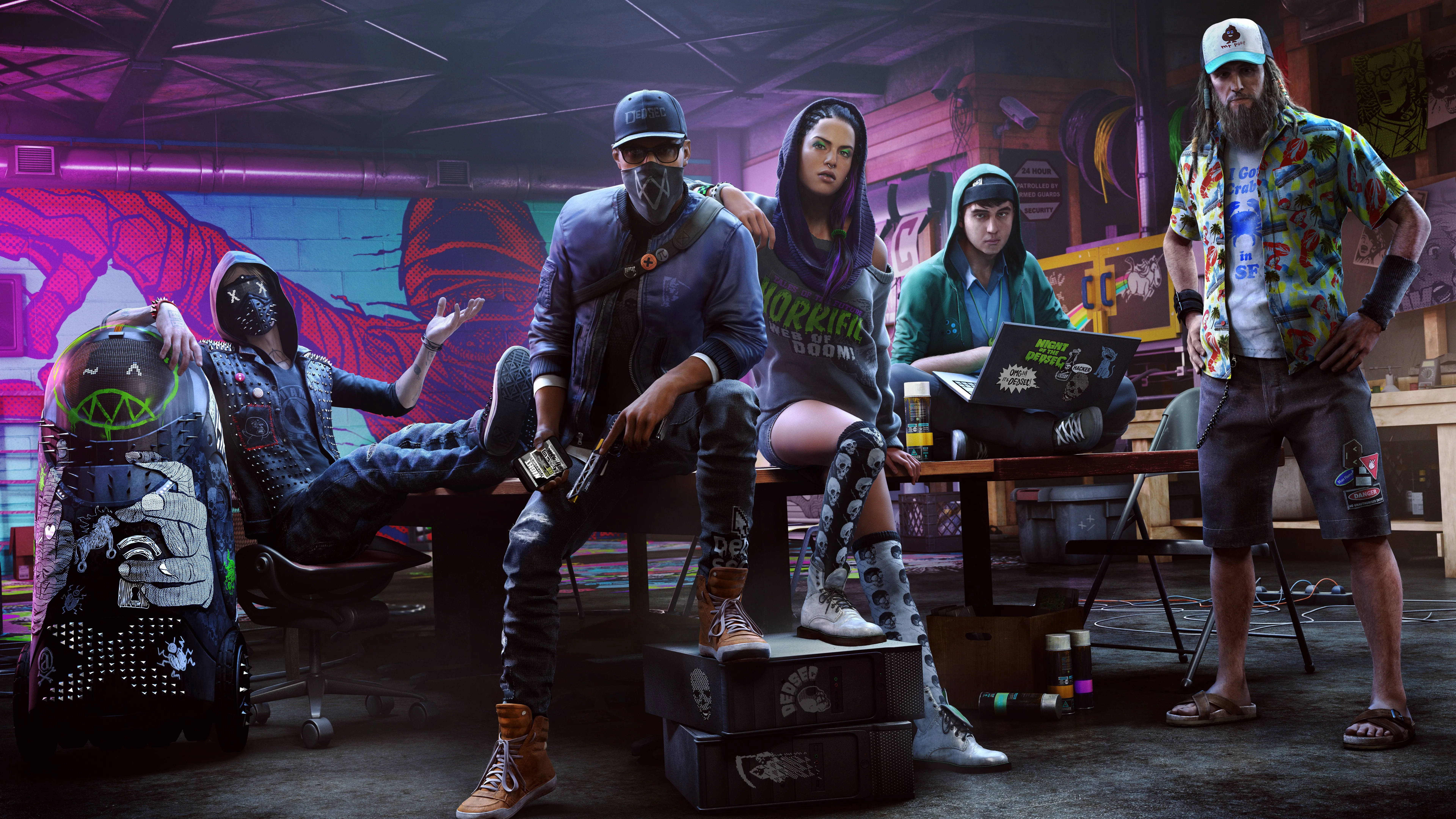 Watch Dogs 2 8K เกมมิ่ง วอลเปเปอร์