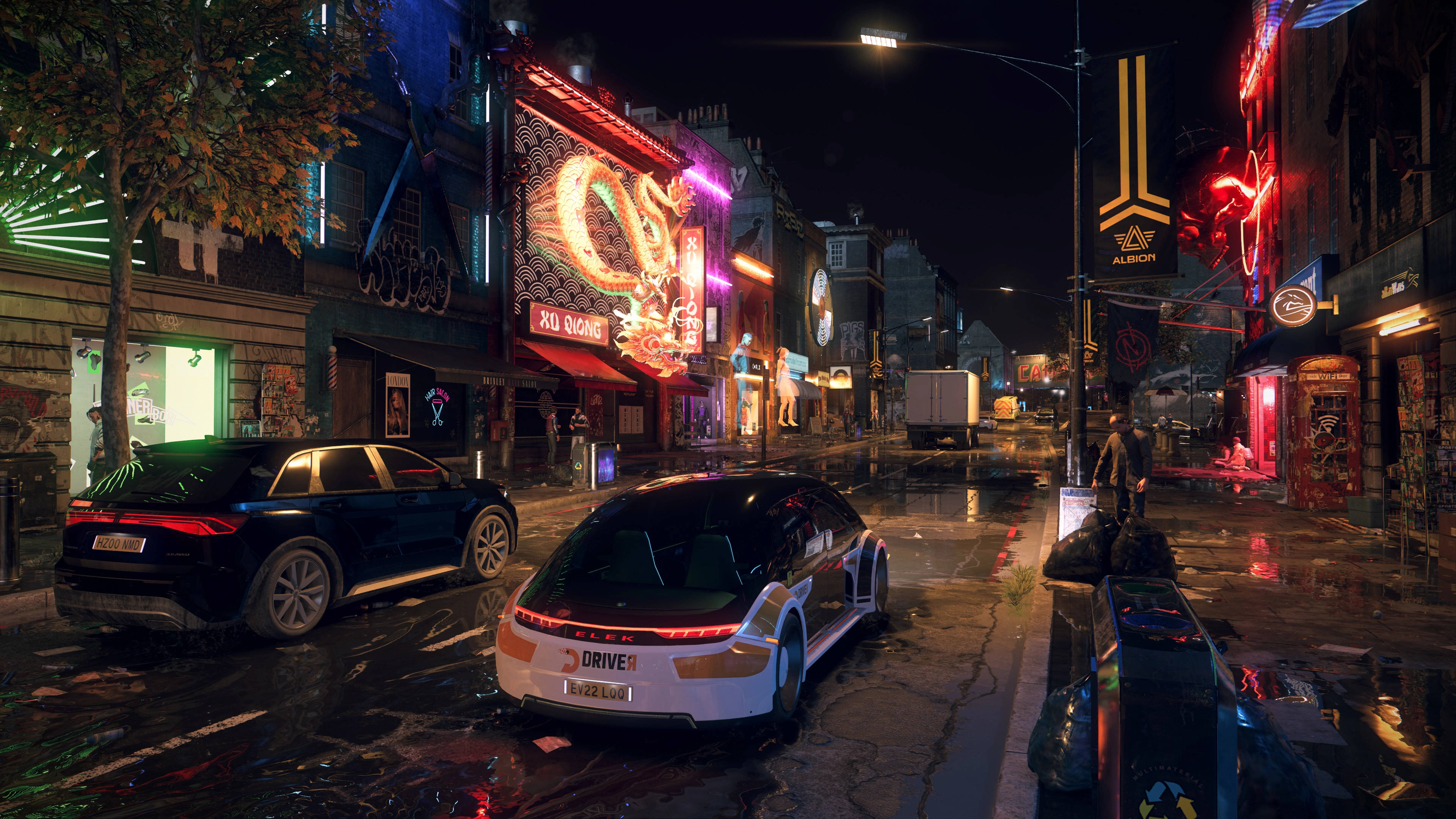 ถนน Watch Dogs เกมมิ่ง 8K วอลเปเปอร์