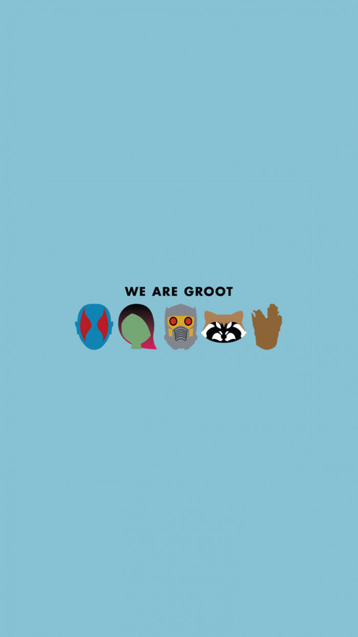 We Are Groot มาร์เวล อิสเทติก วอลเปเปอร์