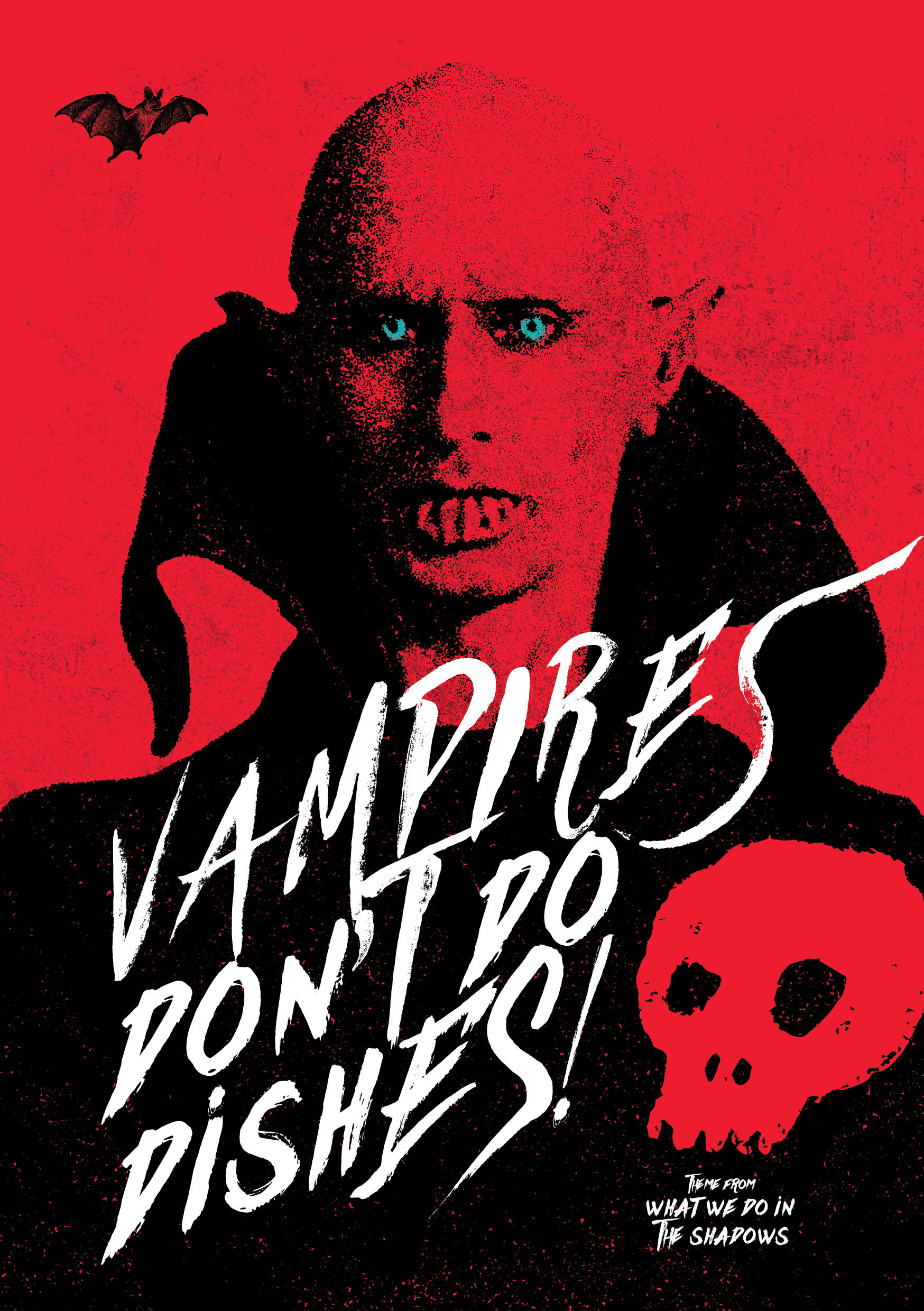 โปสเตอร์ชวนสงสัยของซีรีส์ทีวี "What We Do In The Shadows" วอลเปเปอร์