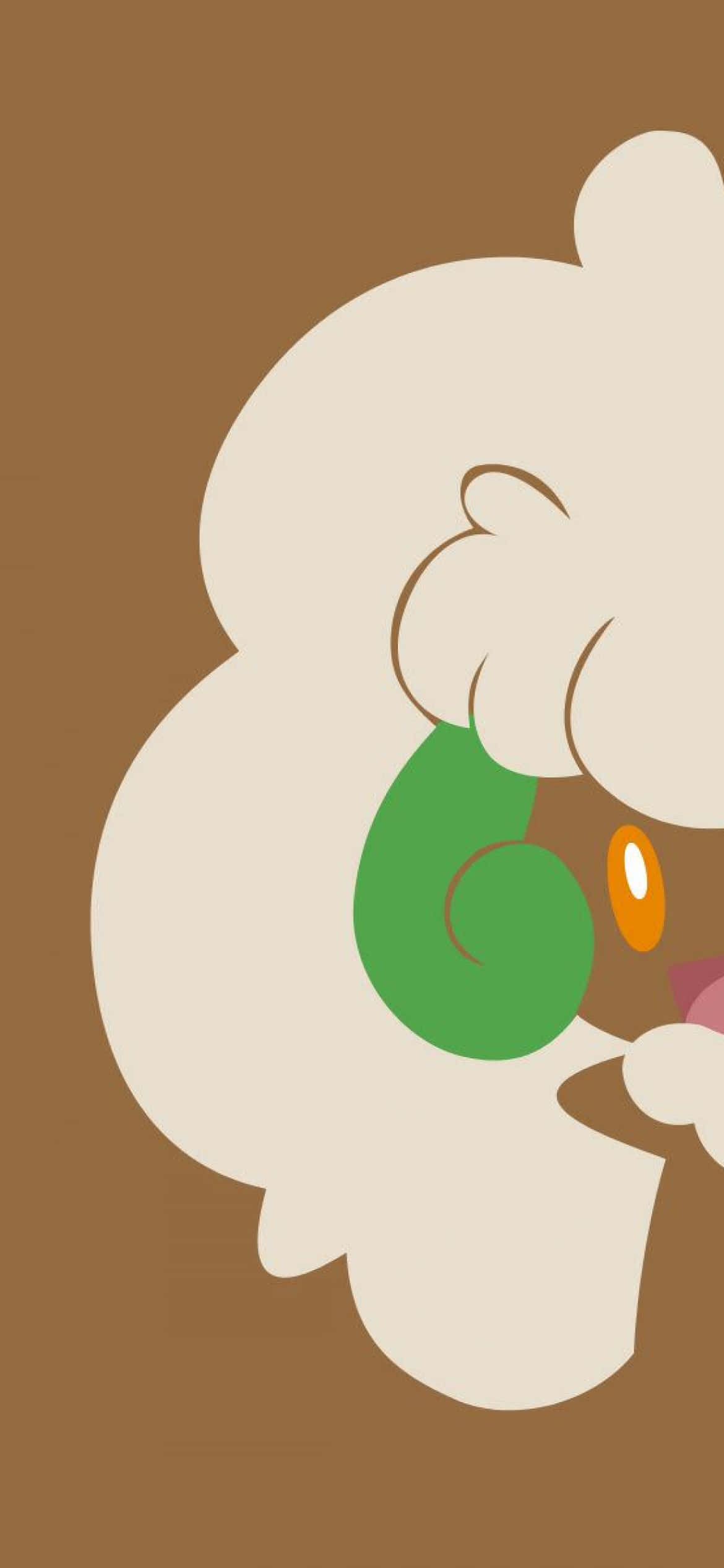 วอลเปเปอร์ Whimsicott สีน้ำตาลเรียบง่าย วอลเปเปอร์