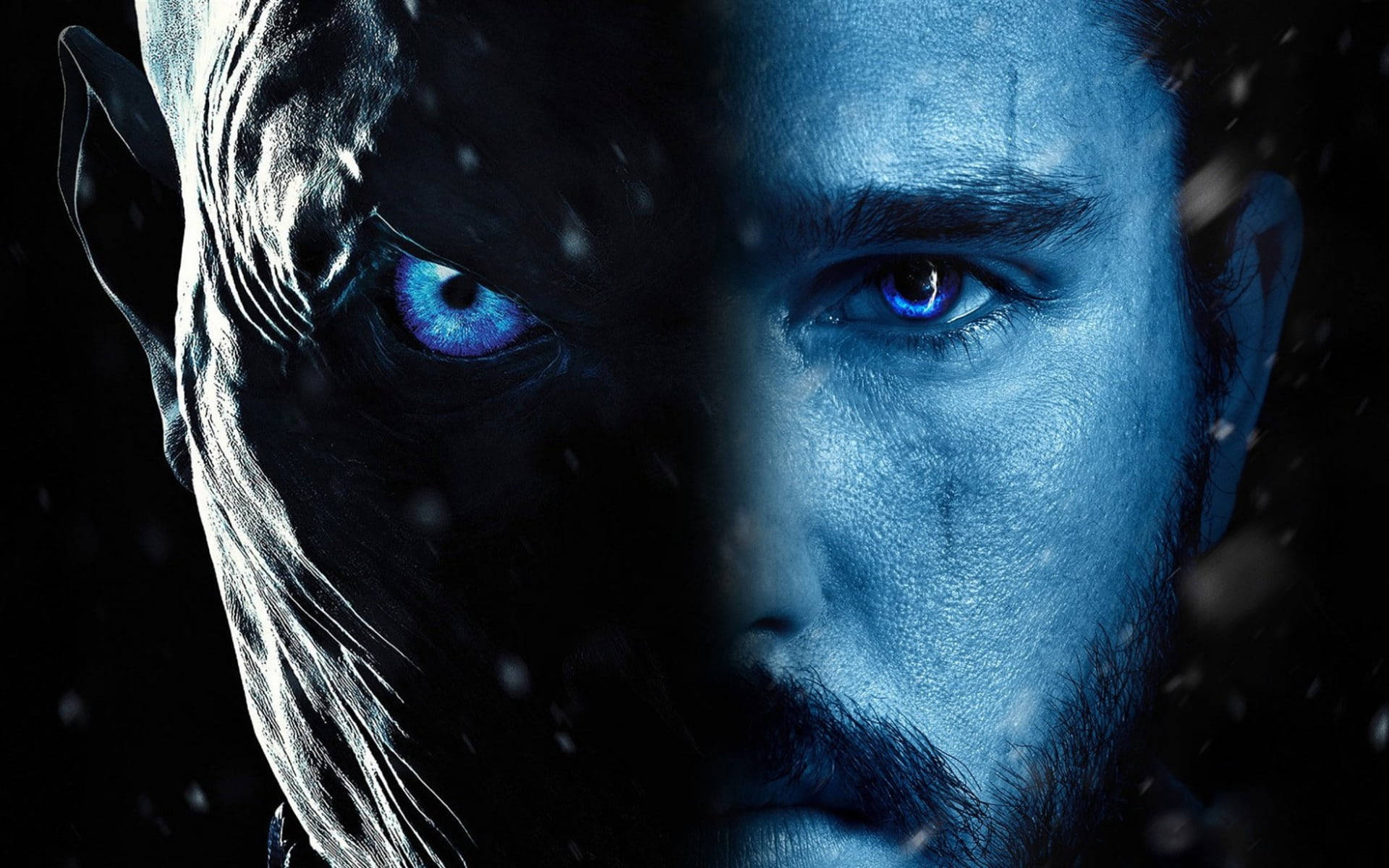 White Walker และ Jon Snow Game of Thrones วอลเปเปอร์