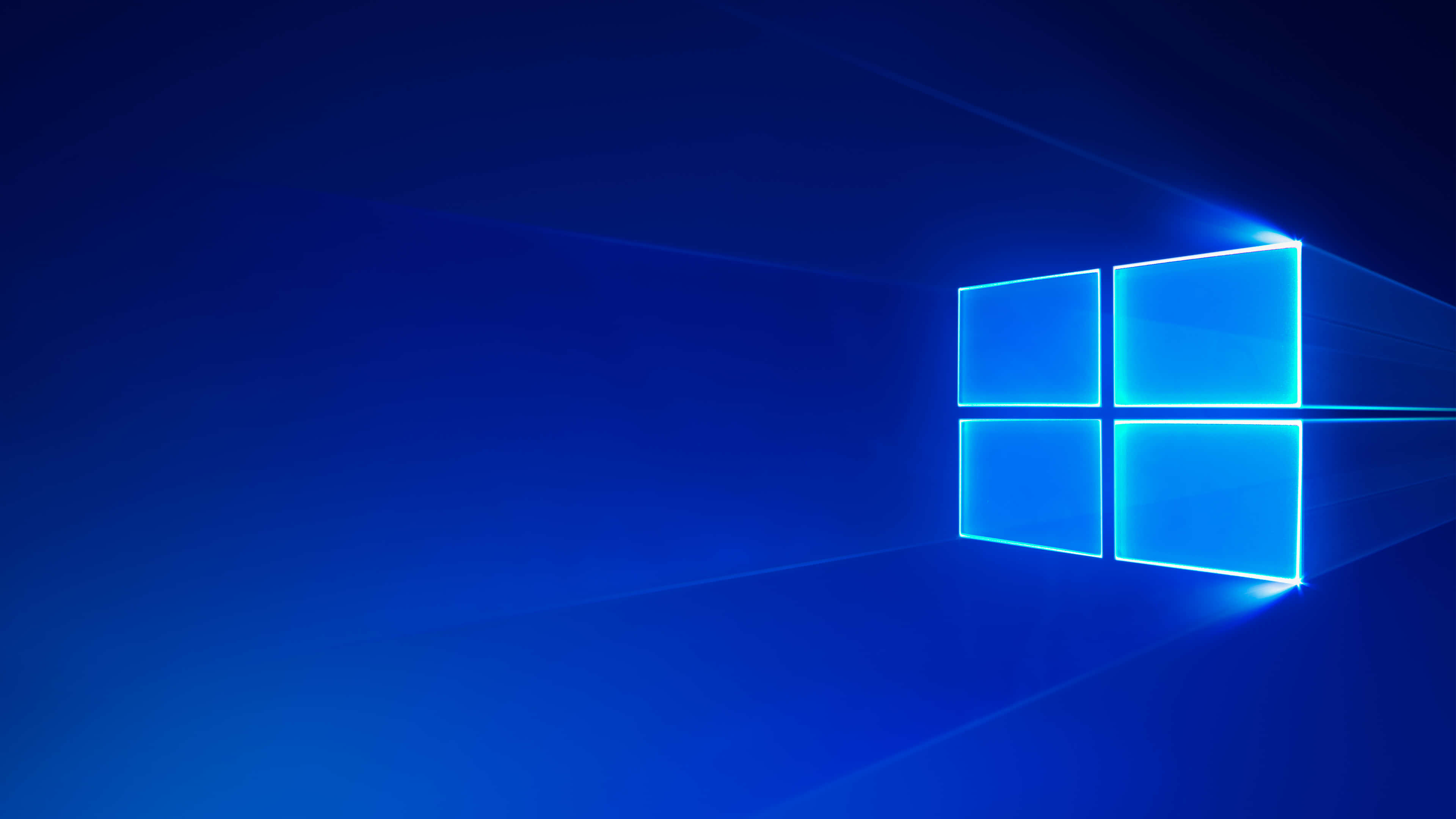 พื้นหลัง Windows 10 สีน้ำเงินสวยงาม วอลเปเปอร์