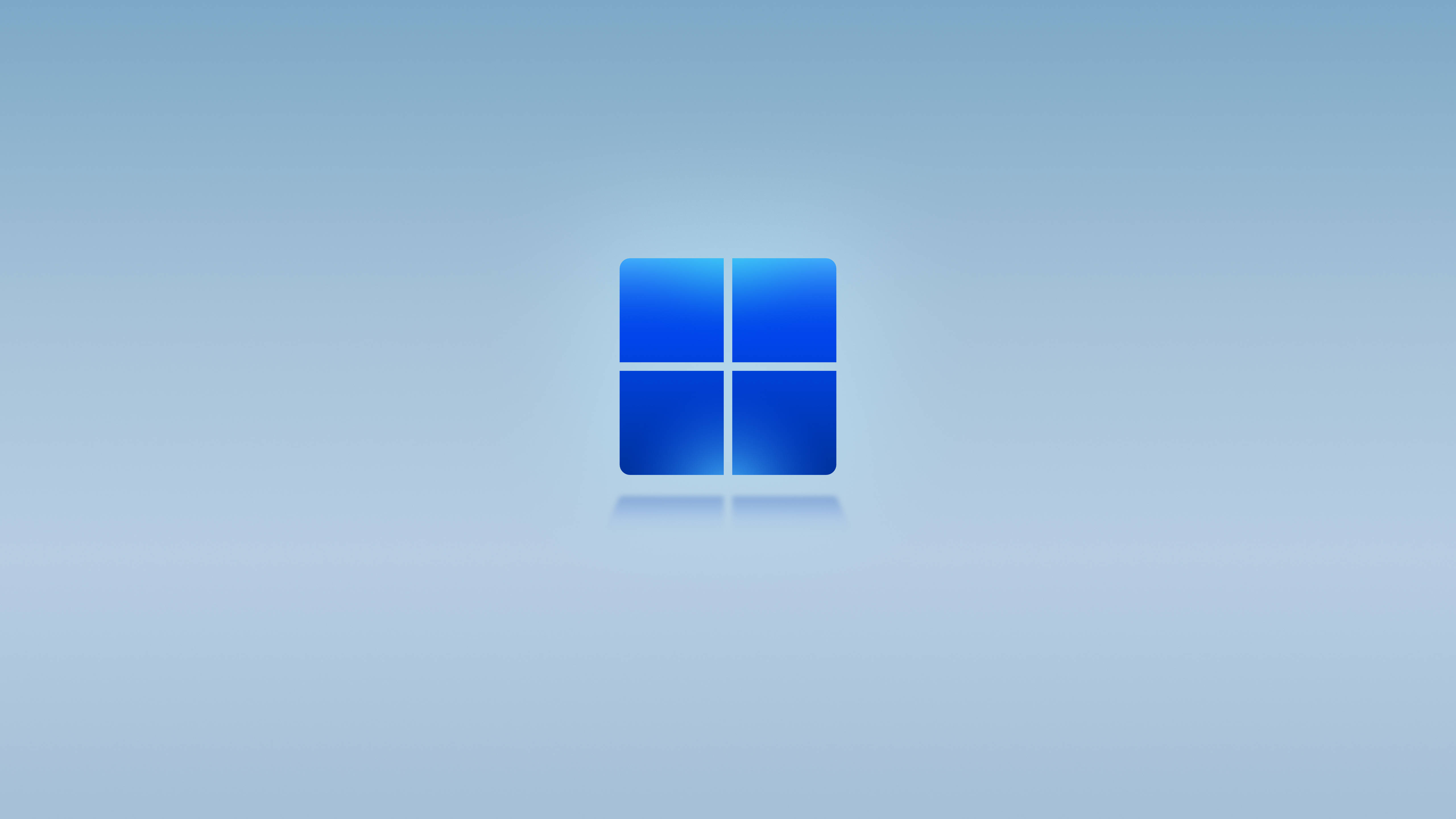 พื้นหลัง Windows 11 สีน้ำเงินดั้งเดิม วอลเปเปอร์