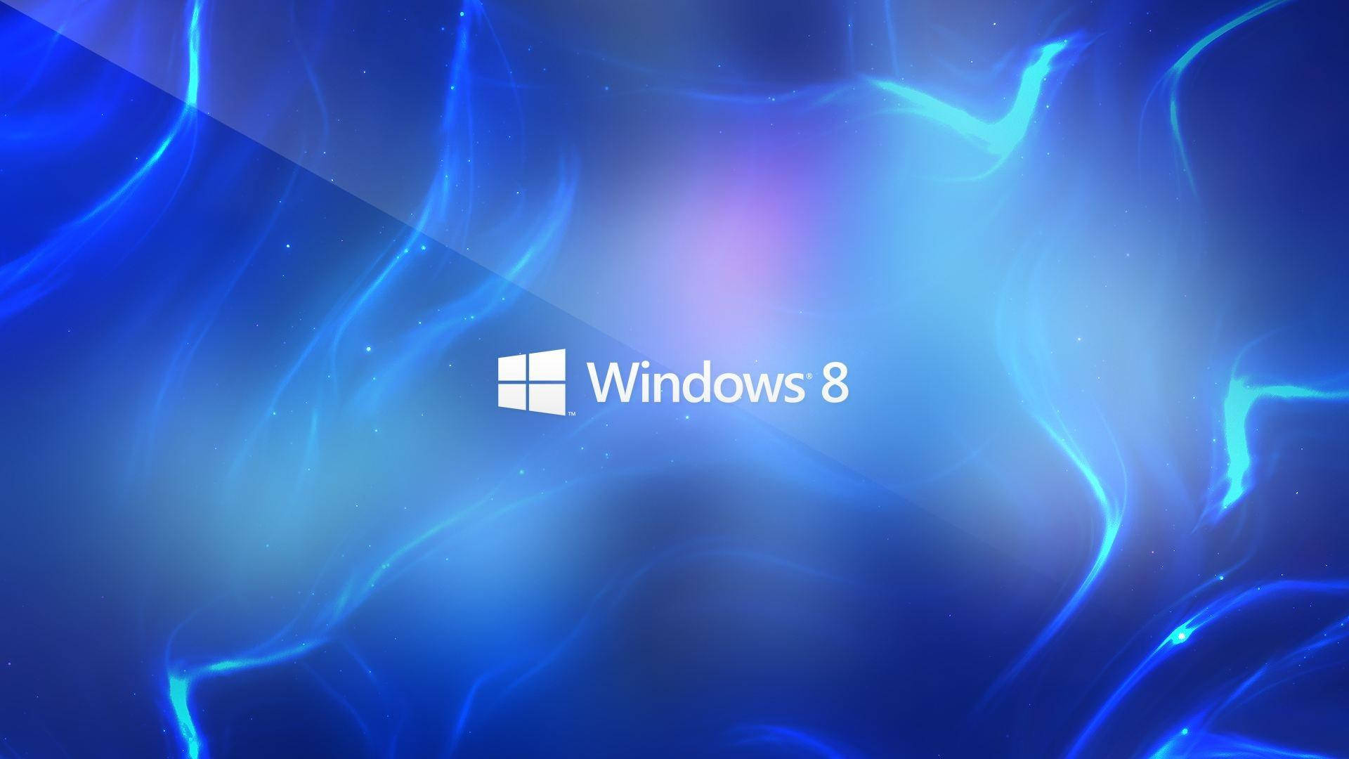 พื้นหลัง Windows 8 เส้นเรืองแสงนามธรรม วอลเปเปอร์