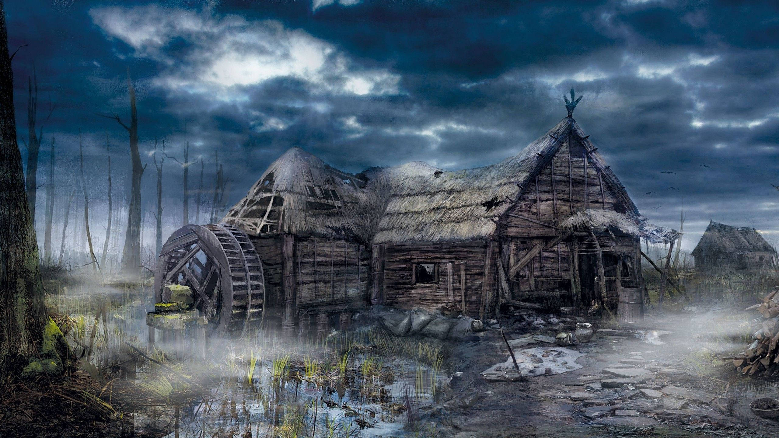 บ้านร้าง Witcher 3 วอลเปเปอร์