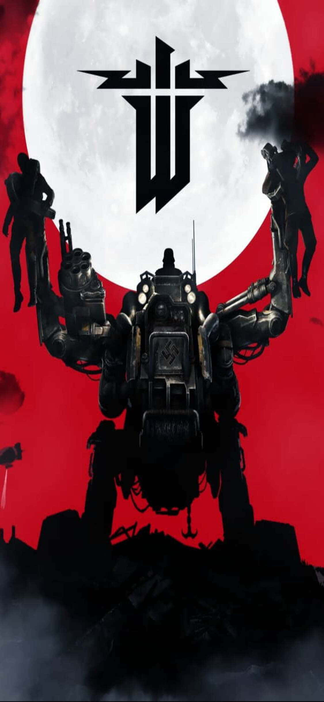 ปลดปล่อยฮีโร่ในตัวคุณกับ Wolfenstein II บน iPhone Xs วอลเปเปอร์