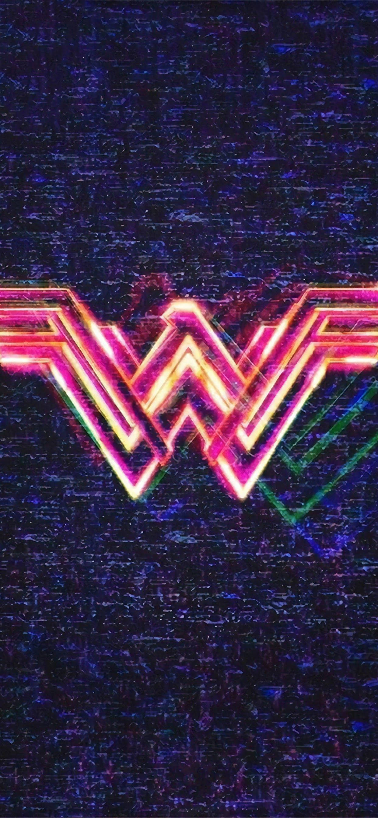 โลโก้ Wonder Woman 1984 แสงนีออน วอลเปเปอร์