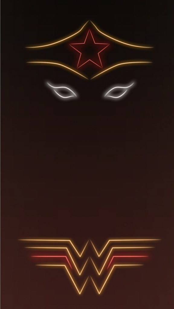 Wonder Woman นีออน iPhone วอลเปเปอร์