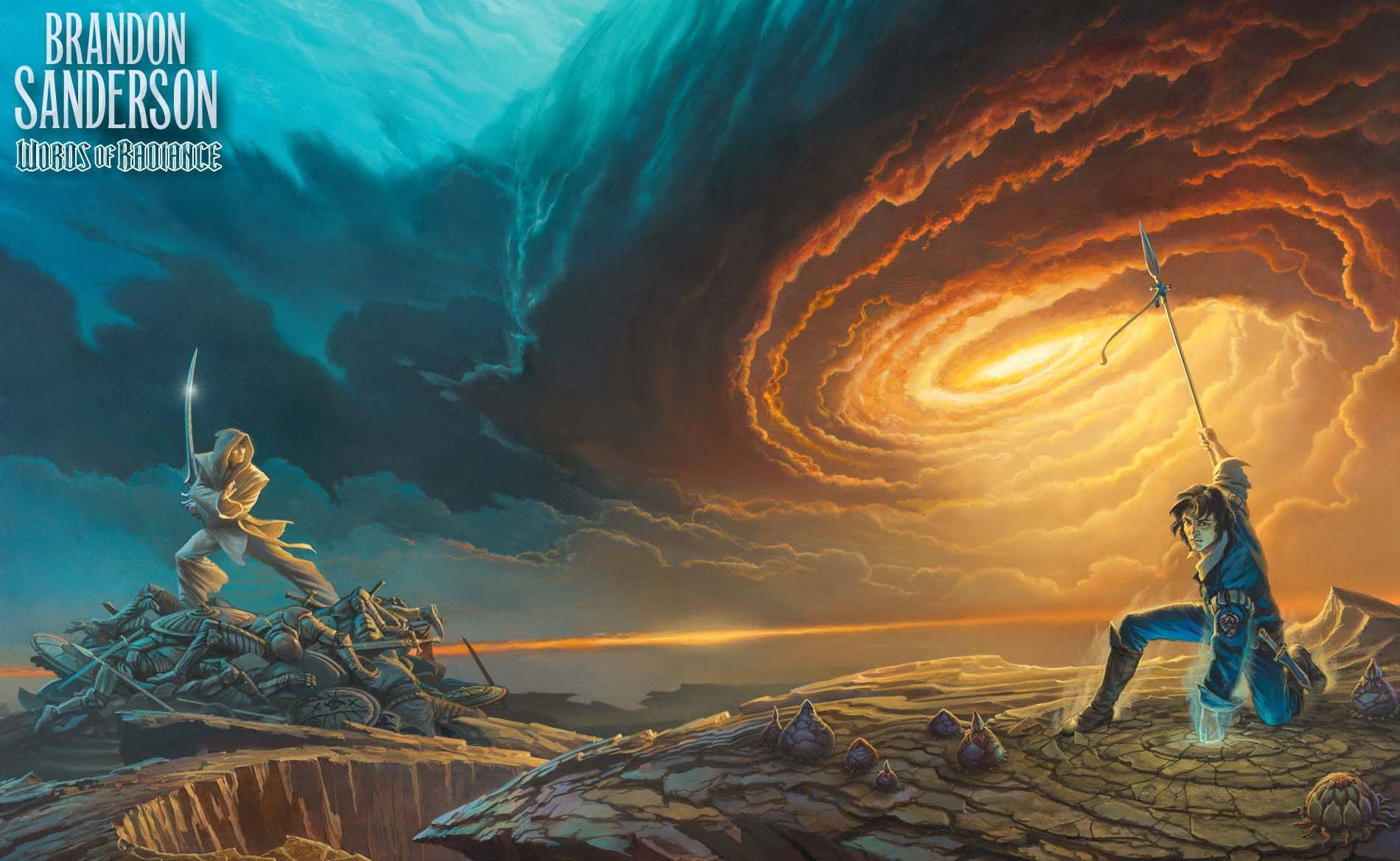 ปกหนังสือศิลปะดิจิทัล Words of Radiance วอลเปเปอร์