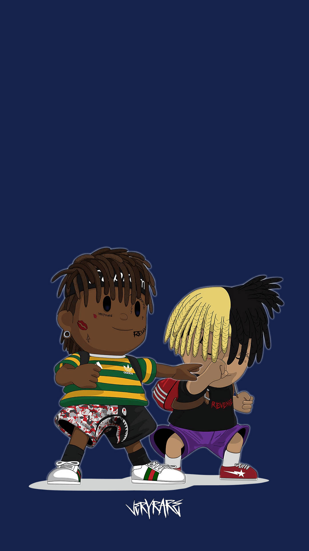 XXXTentacion และ Juice Wrld สไตล์อนิเมะ วอลเปเปอร์