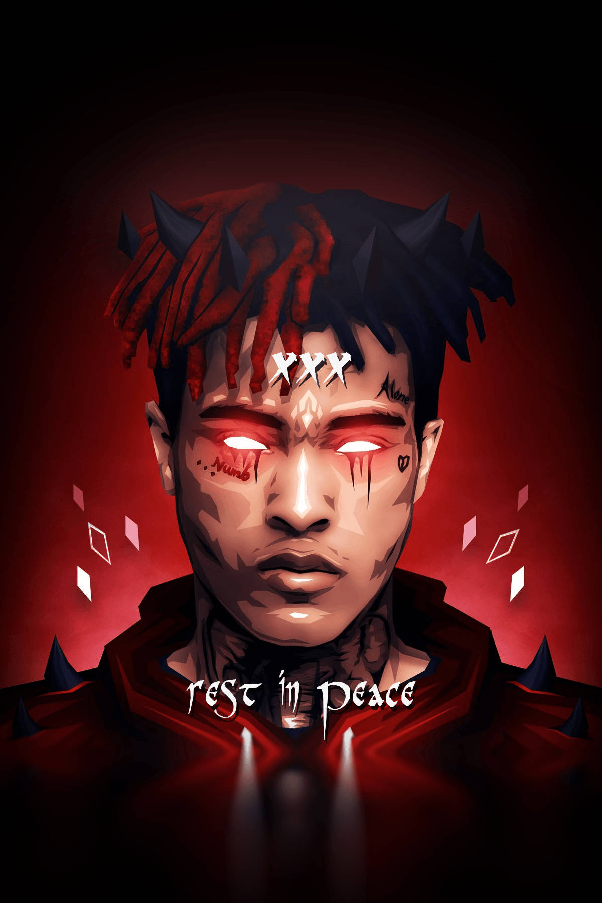 Xxxtentacion อนิเมะแร็ปเปอร์มีเขา วอลเปเปอร์