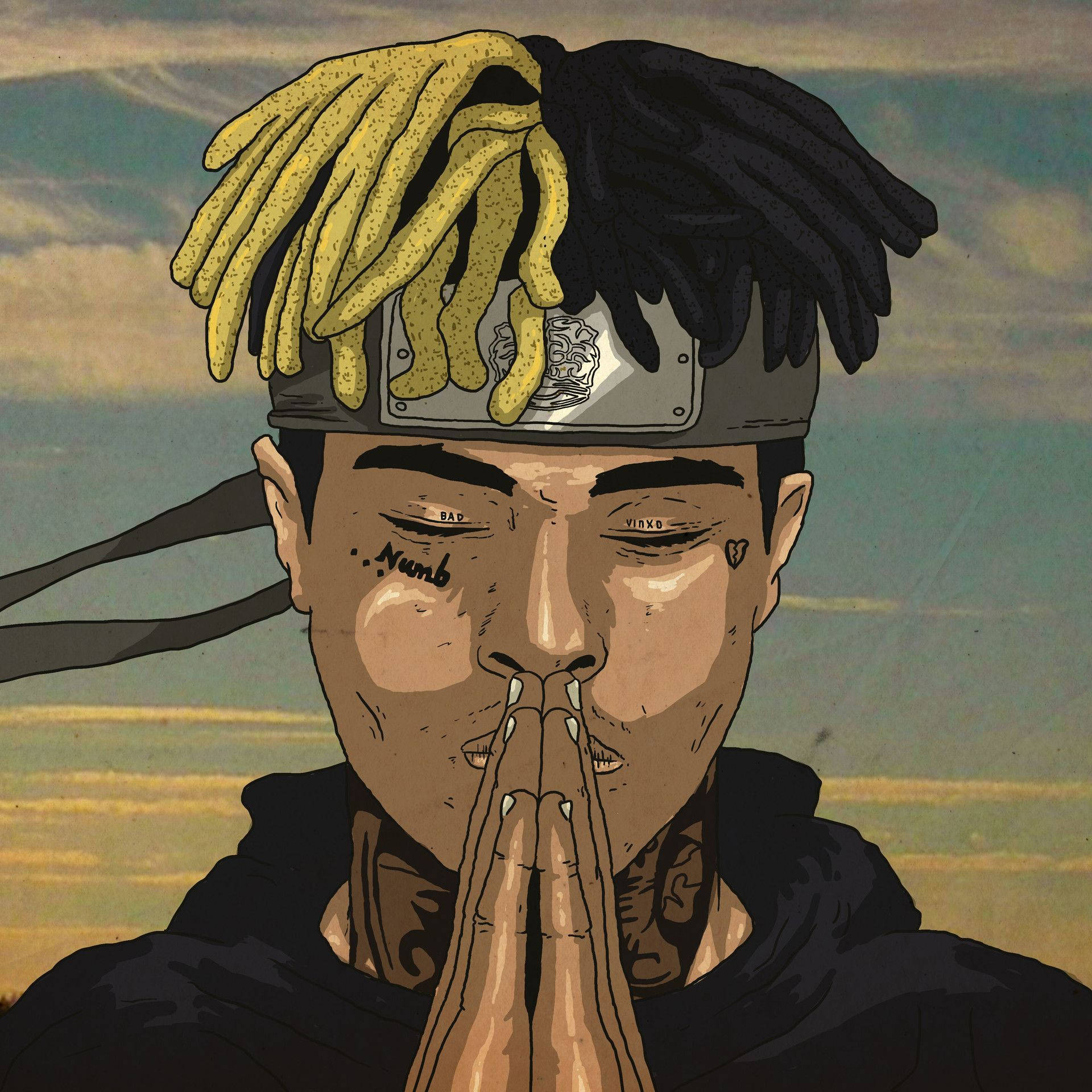 Xxxtentacion คำอธิษฐานแร็ปเปอร์อนิเมะ วอลเปเปอร์