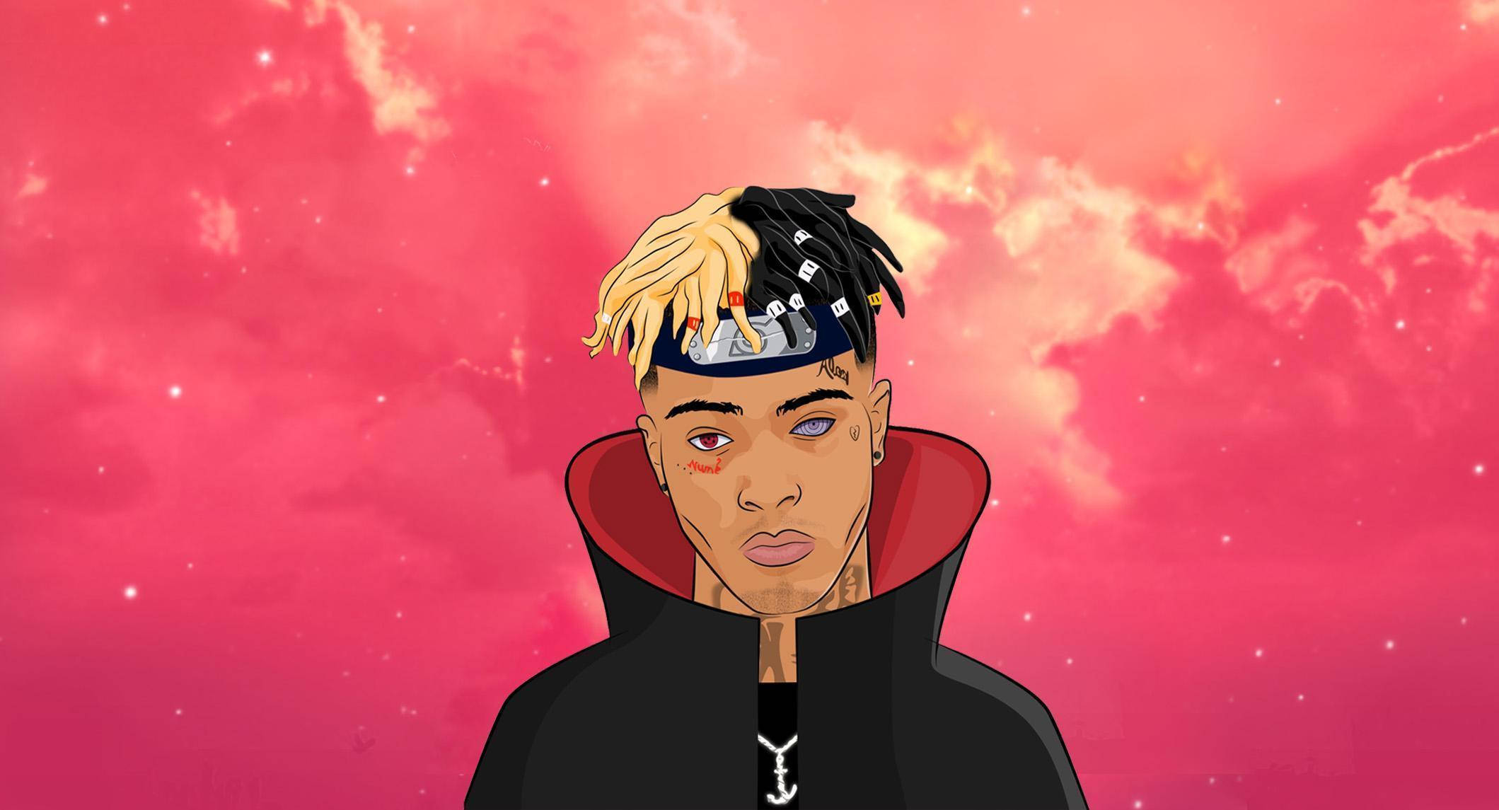 Xxxtentacion อะนิเมะในชุดคลุม Naruto Shippuden วอลเปเปอร์