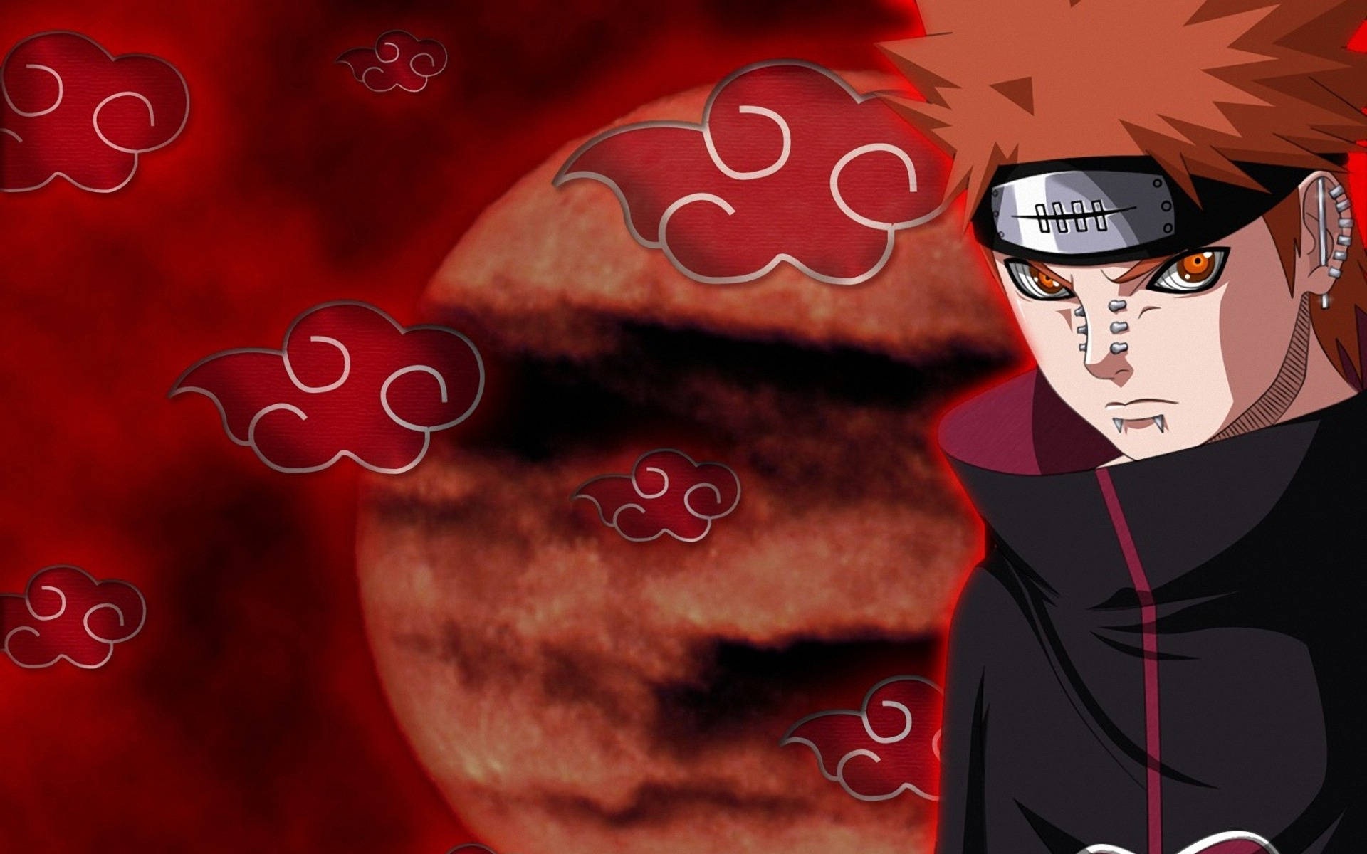 Yahiko Akatsuki Cloud iPhone สีแดง วอลเปเปอร์