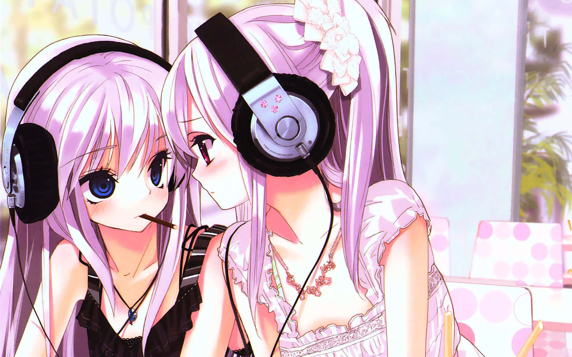 น่ารักสุดๆ พื้นหลังแฟนตาซีสีชมพูสyle Kawaii วอลเปเปอร์